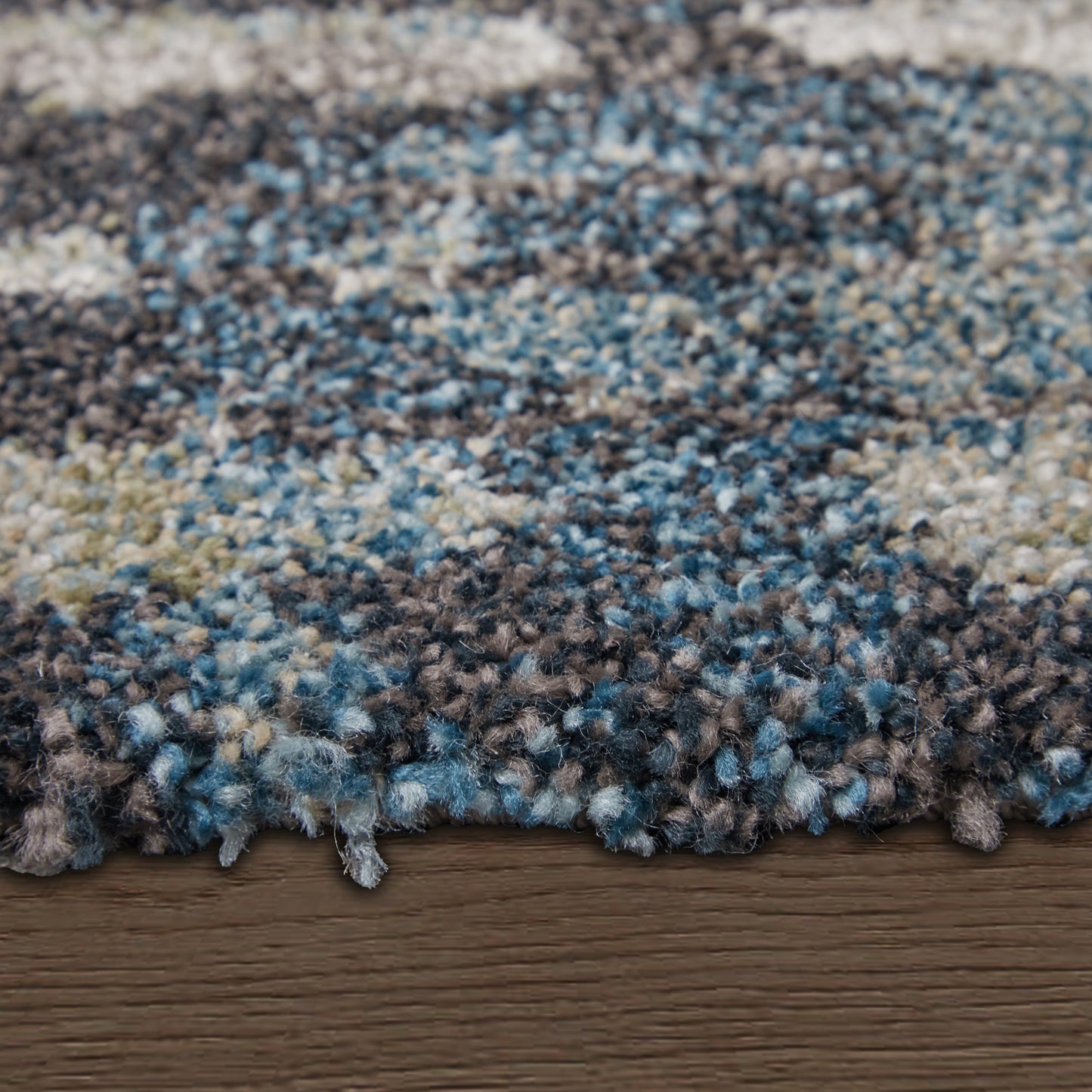 Skyview Modern/Industrial/Rustic Abstract/Stripes/Distressed Gray/Black/Ivory - Feizy Rug