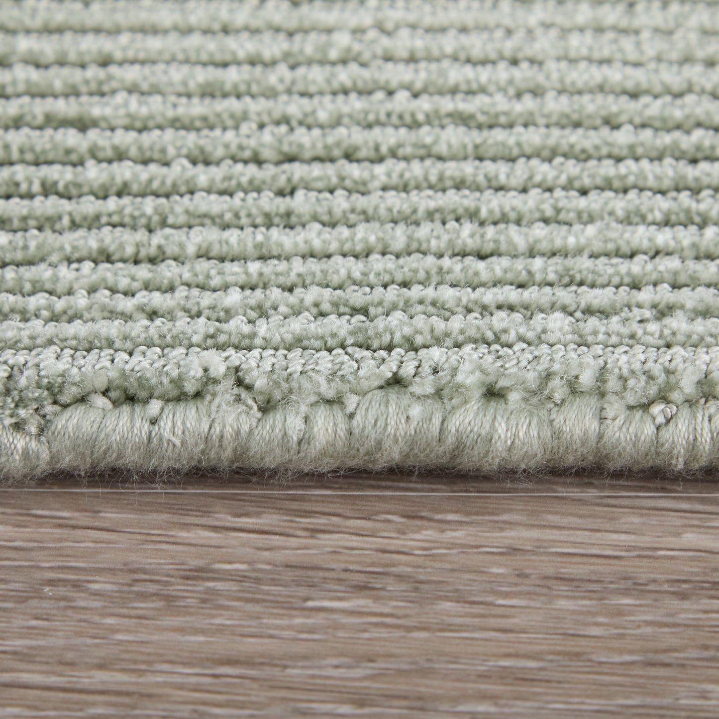 Abbott Modern/Casual Solid/Stripes Green - Feizy Rug