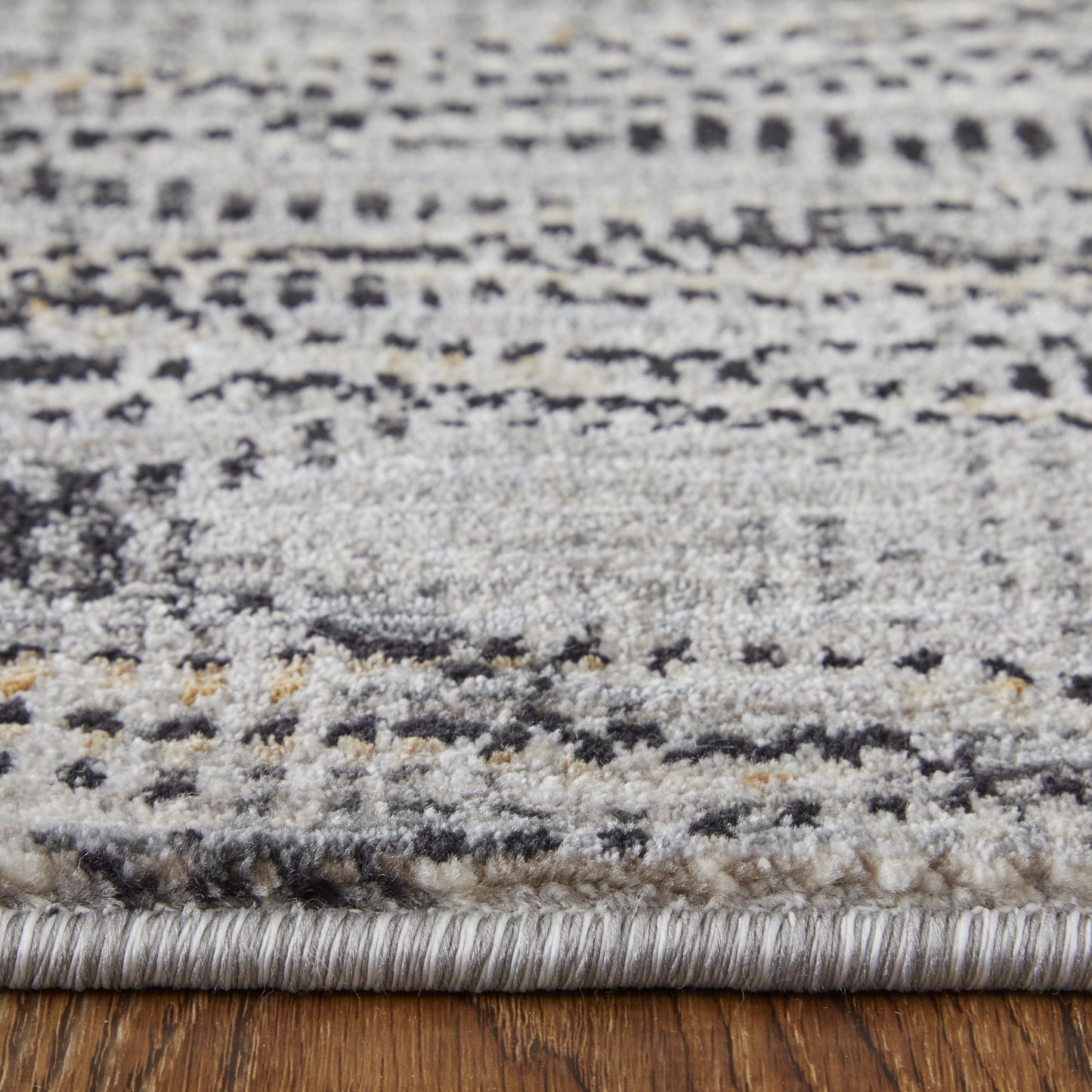 Sonora Modern/Casual/Industrial Abstract/Stripes Gray/Ivory/Tan - Feizy Rug
