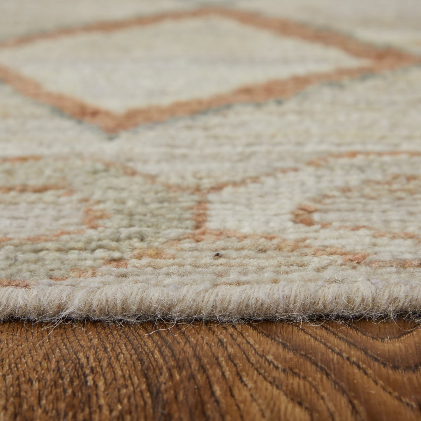 Kasbah Transitional/Bohemian & Eclectic/Casual Moroccan/Diamond/Chevron Tan/Orange/Gray - Feizy Rug