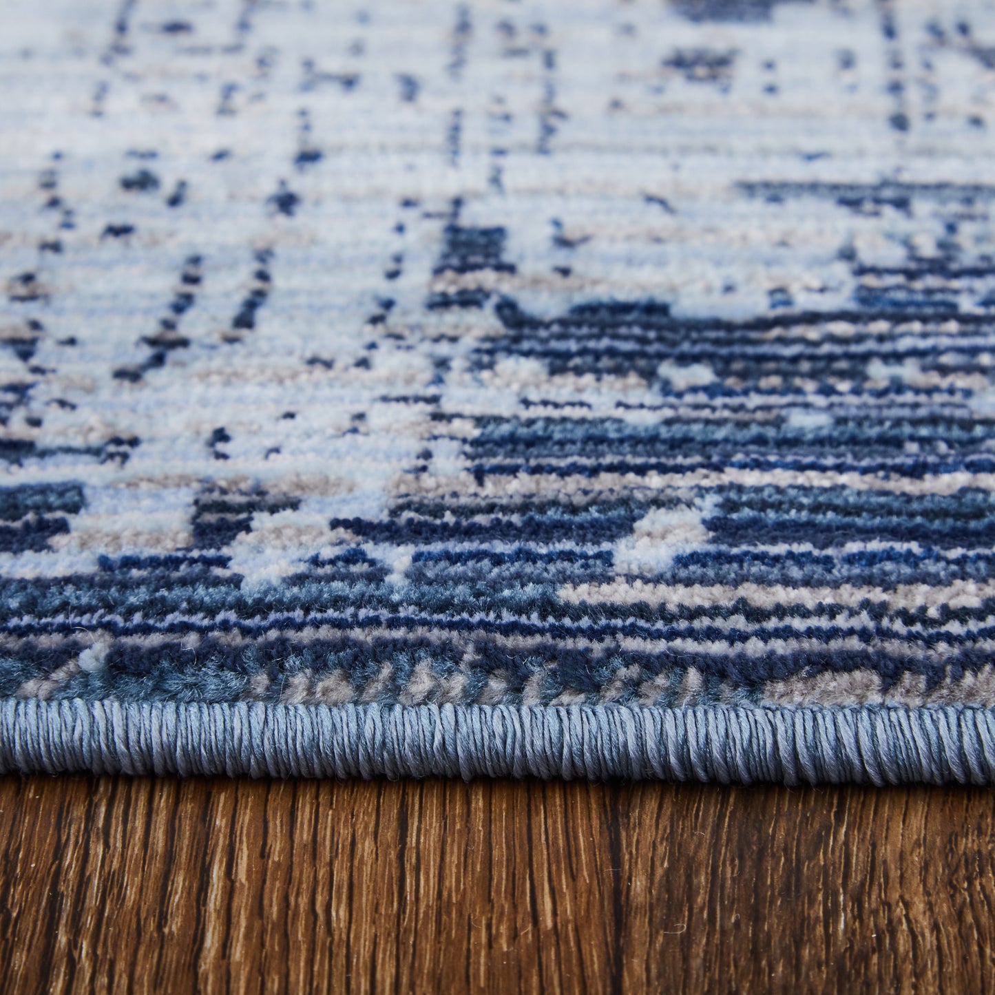 Sonora Modern/Bohemian & Eclectic Abstract/Watercolor Blue/Black - Feizy Rug