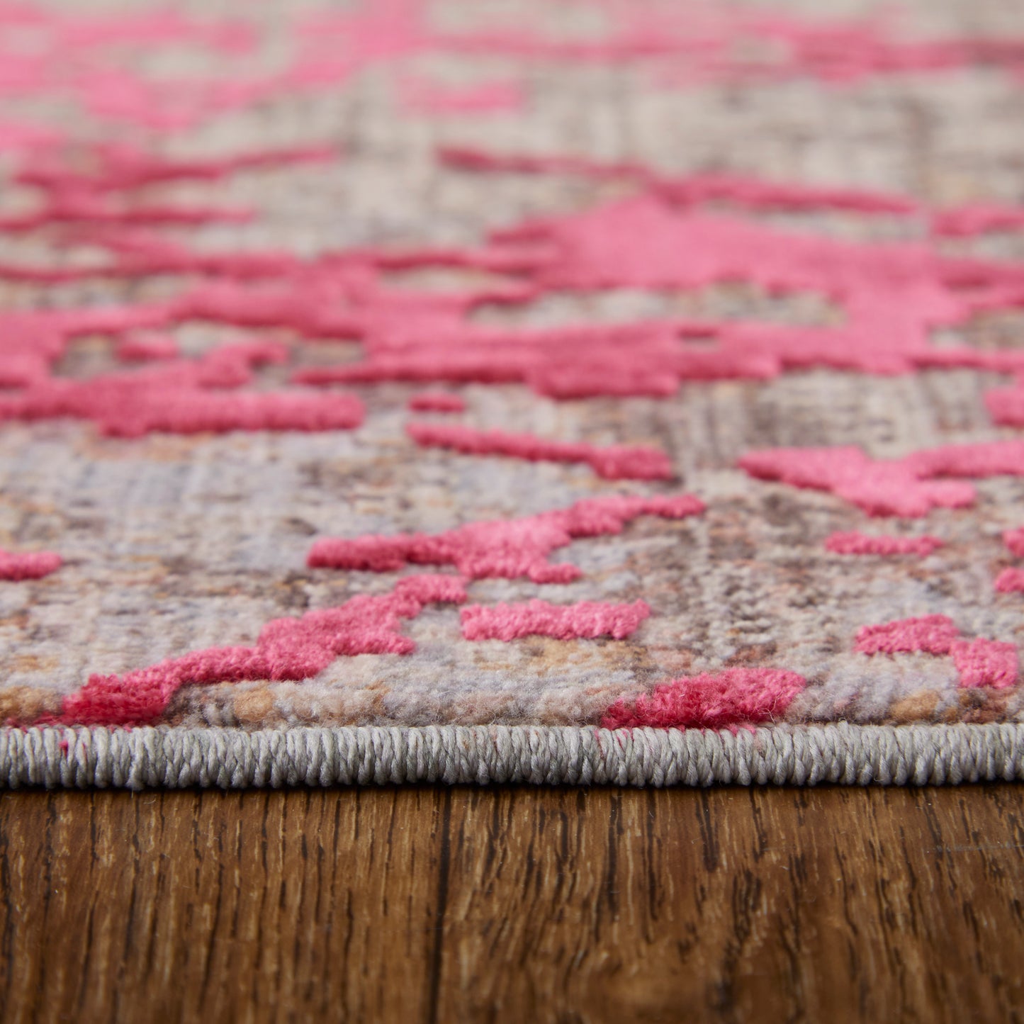 Pryor Modern/Casual/Bohemian & Eclectic Abstract/Gradient & Ombre Pink/Gray/Taupe - Feizy Rug
