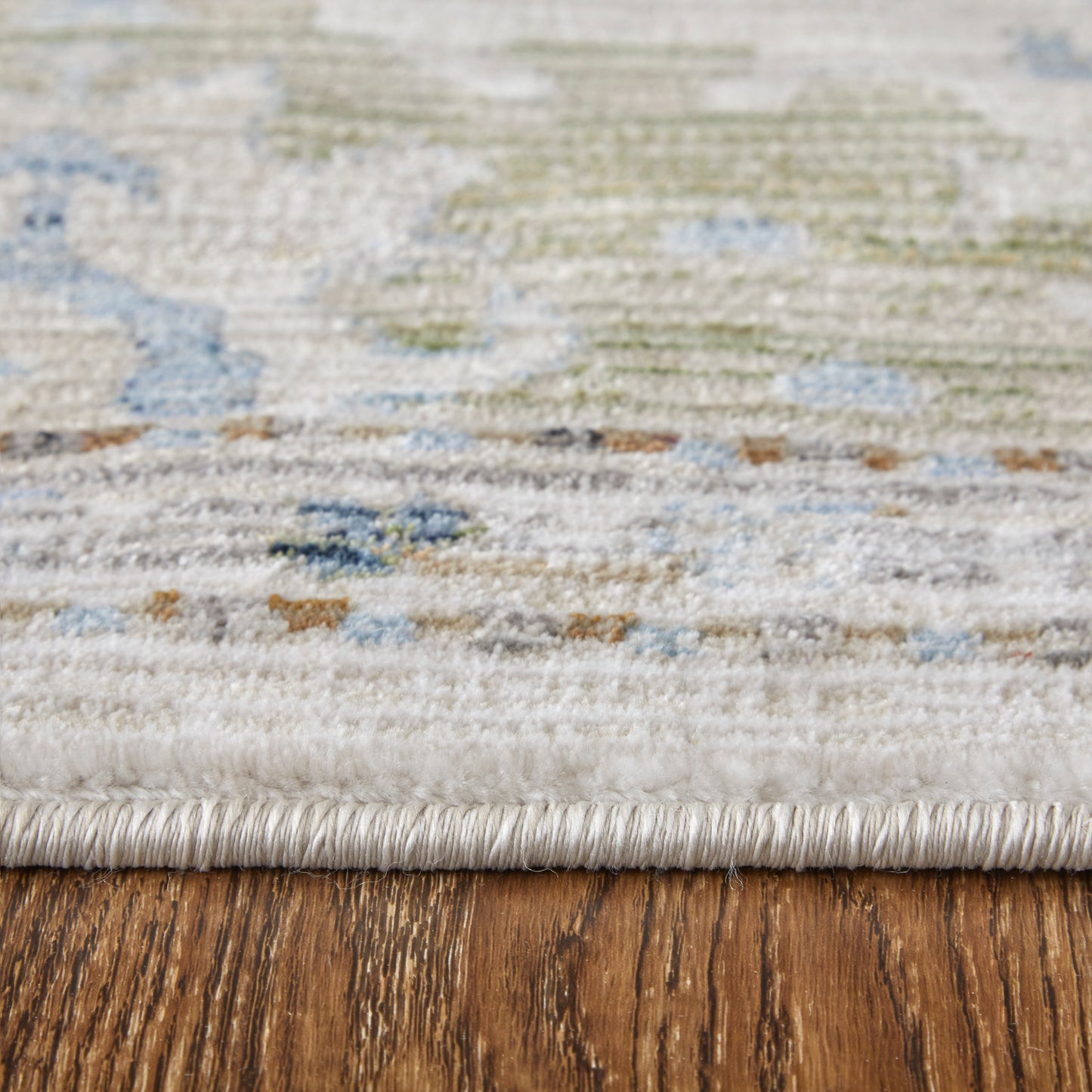 Melrose Traditional/Persian/Classic Floral & Botanical/Trellis & Lattice Tan/Blue/Red - Feizy Rug