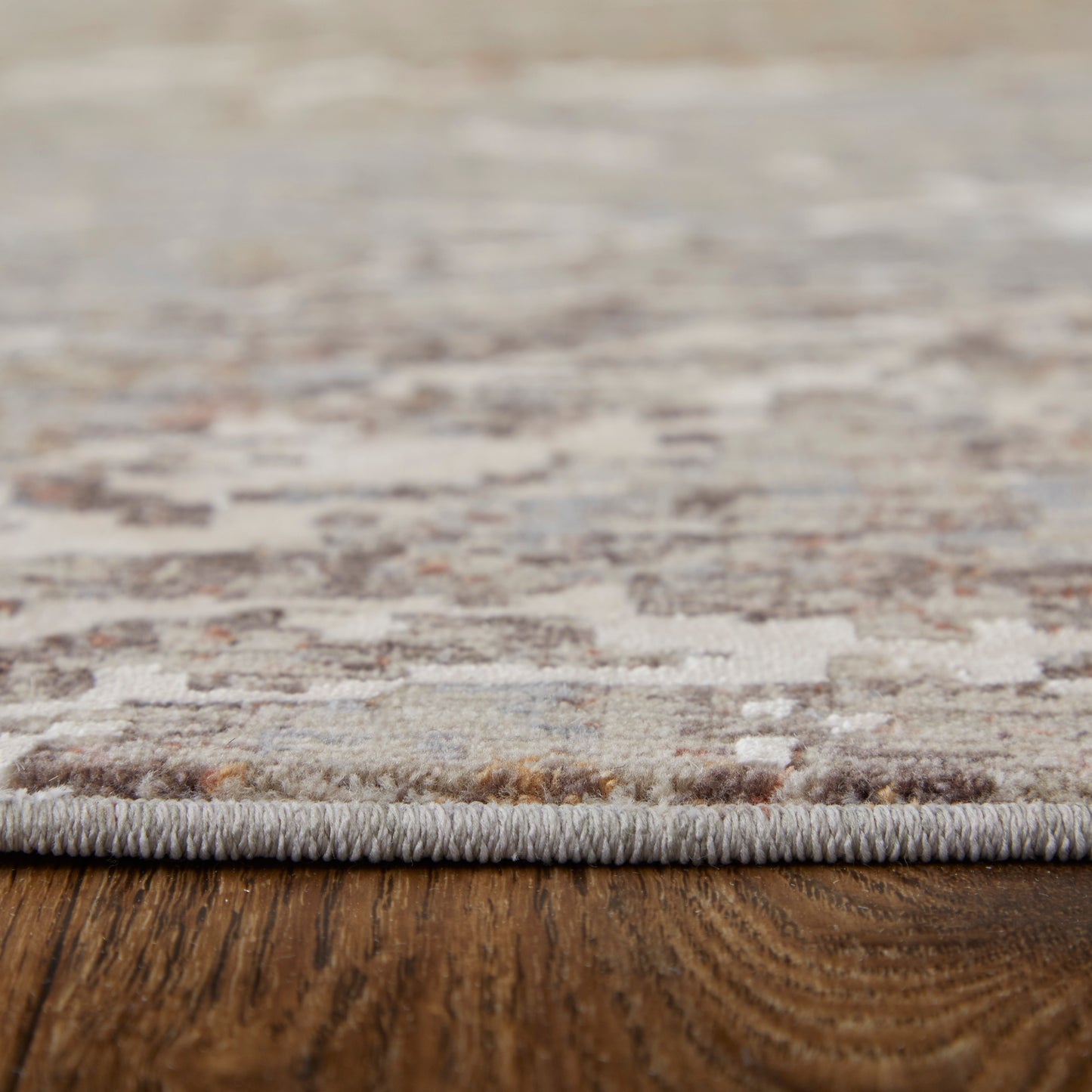 Pryor Modern/Bohemian & Eclectic/Casual Abstract/Watercolor Taupe/Brown/White - Feizy Rug