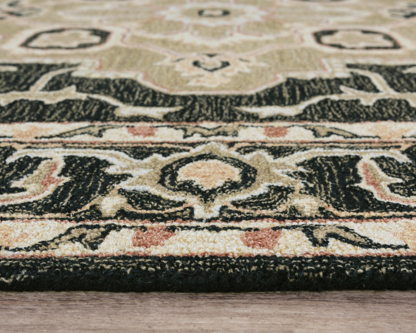 Conley A01102 Black Hand-Tufted Rug - Rizzy