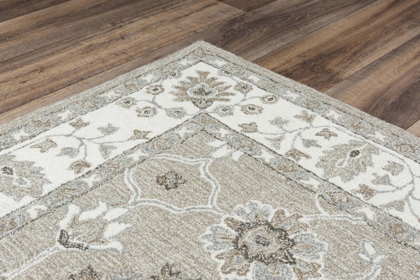 Conley A01106 Beige Hand Tufted Rug - Rizzy