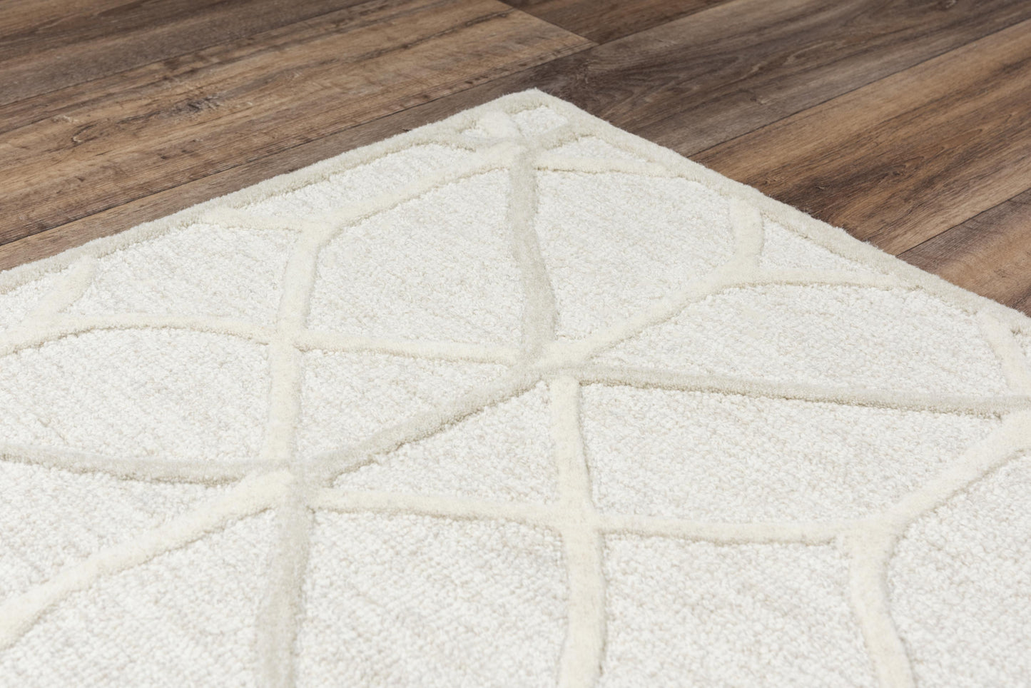 Ava A06101 Beige Hand Tufted Rug - Rizzy