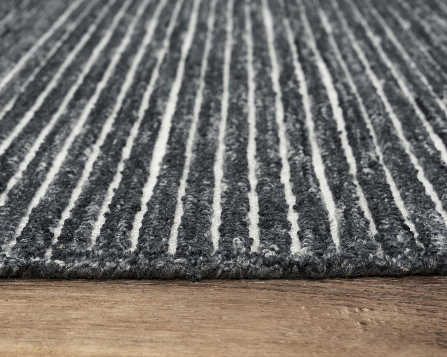 Vista A09104 Charcoal Hand-Tufted Rug - Rizzy