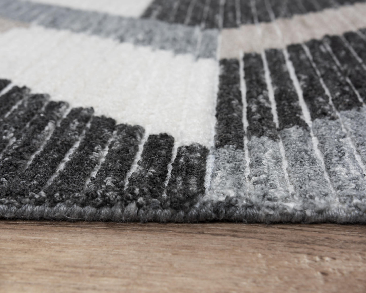 Vista A09108 Gray Hand-Tufted Rug - Rizzy