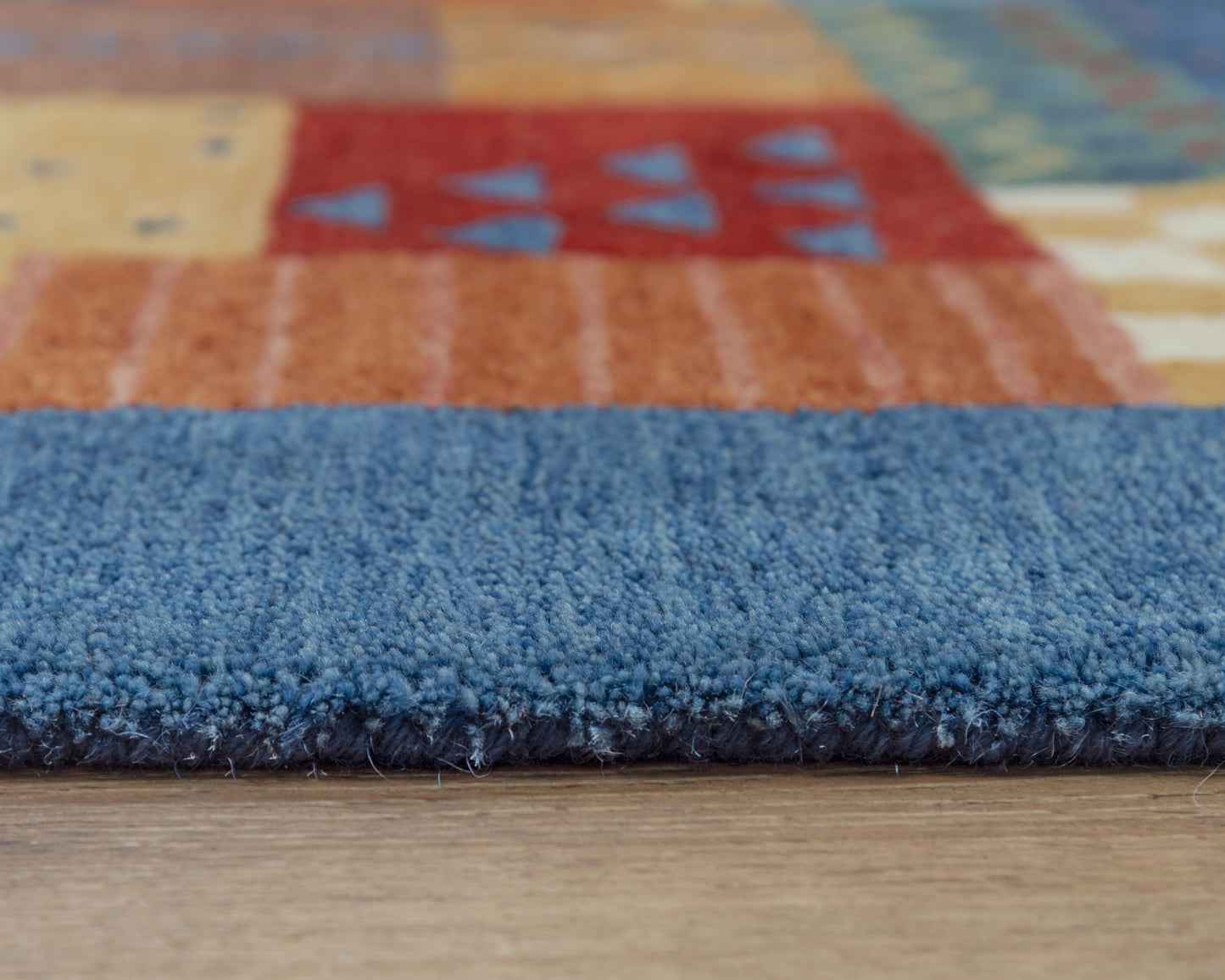 Nomad A14101 Blue Hand-Tufted Rug - Rizzy