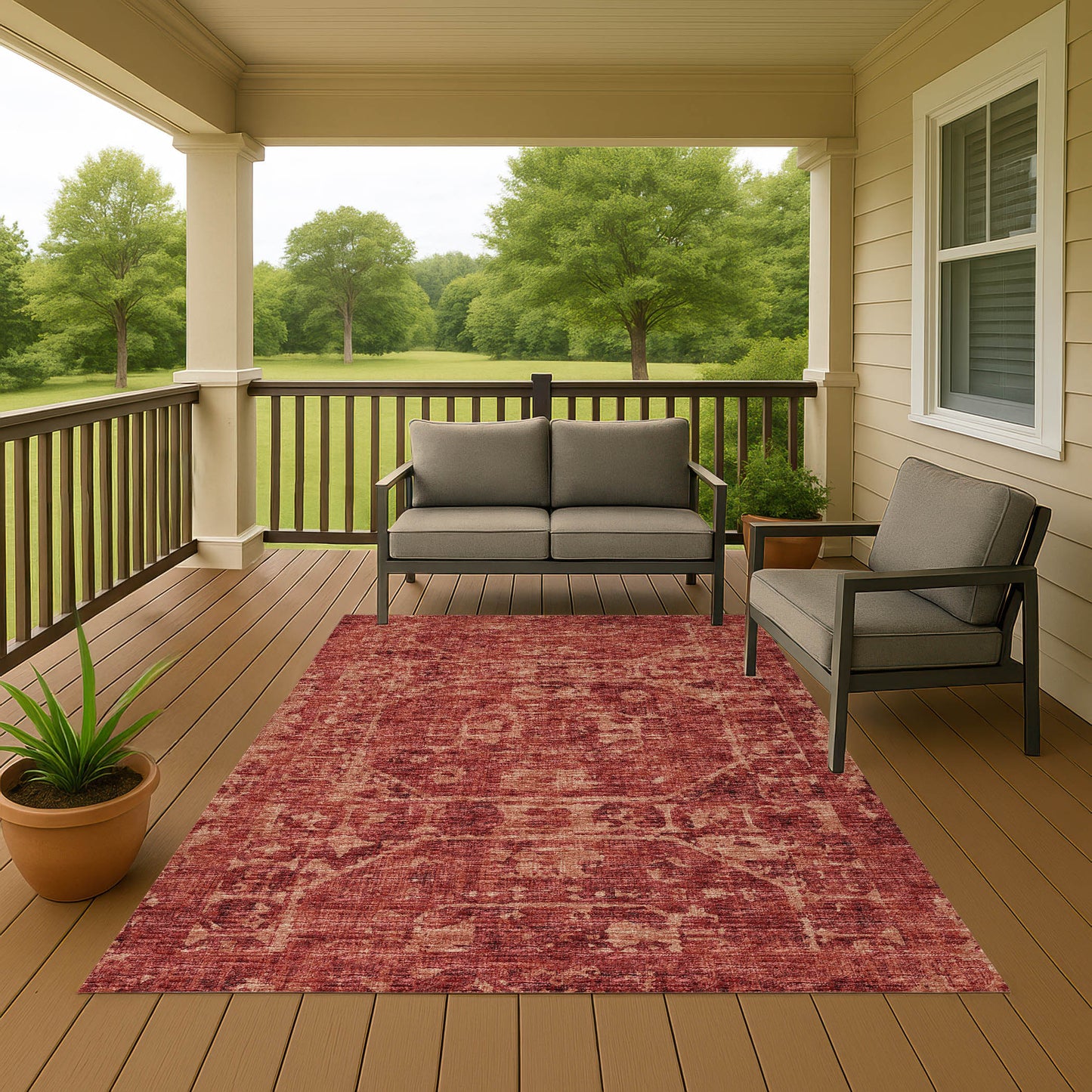 Machine Made Aberdeen AB2 Paprika - Dalyn Rugs