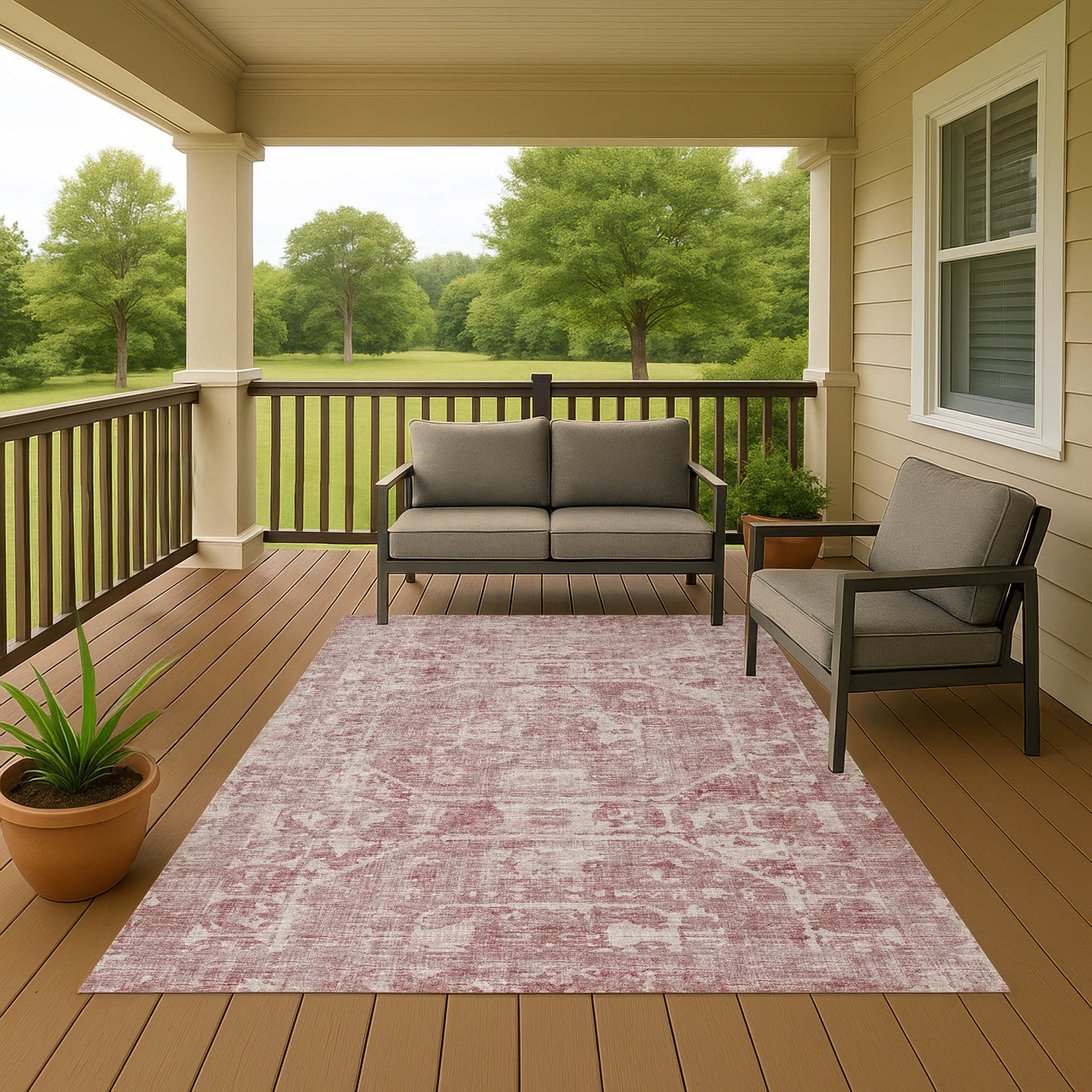 Machine Made Aberdeen AB2 Rose - Dalyn Rugs