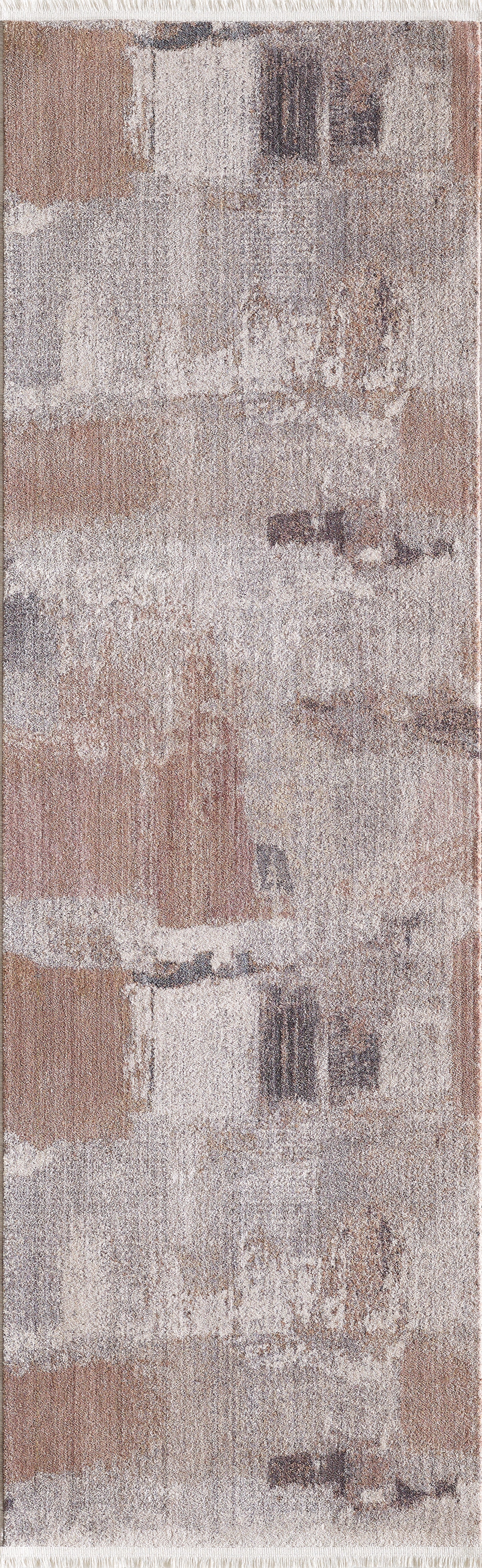 Adele 8811 Beige Blush Palette Machine Woven Performance Area Rug - KAS