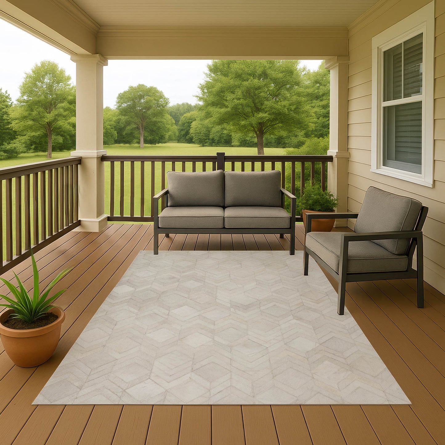 Machine Made Bozeman BM5 Linen - Dalyn Rugs