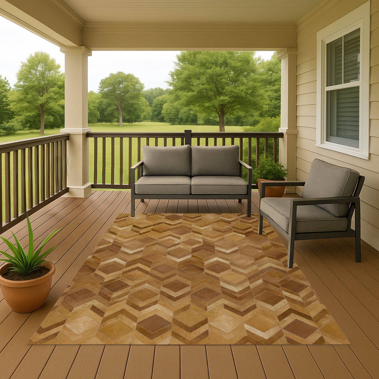 Machine Made Bozeman BM5 Rust - Dalyn Rugs