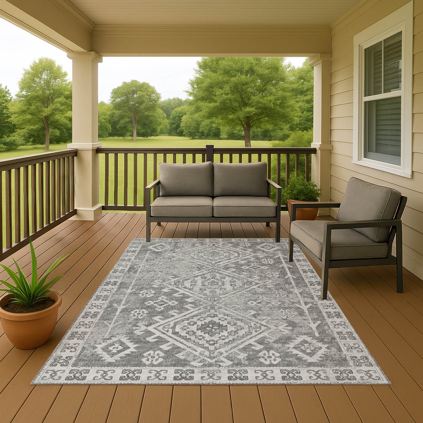 Machine Made Brisbane BR2 Silver - Dalyn Rugs