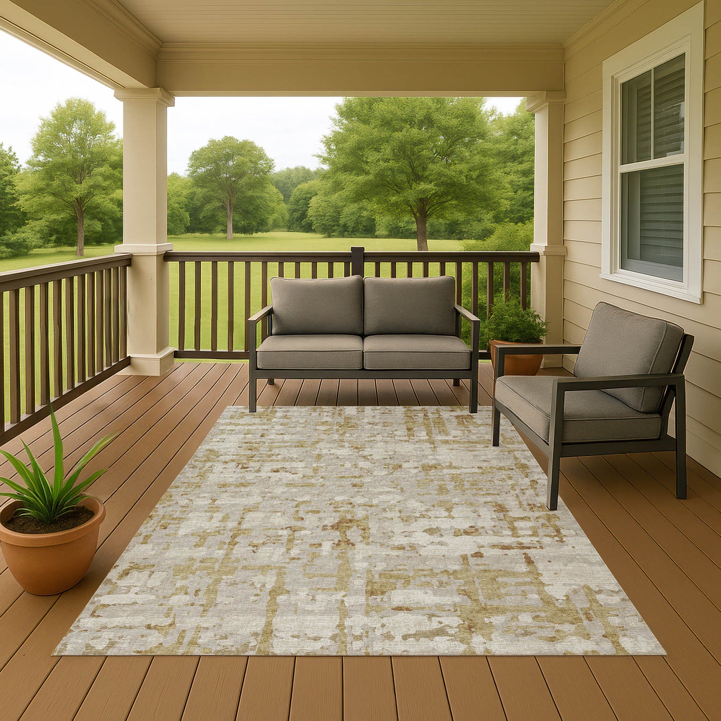 Machine Made Brisbane BR5 Khaki - Dalyn Rugs