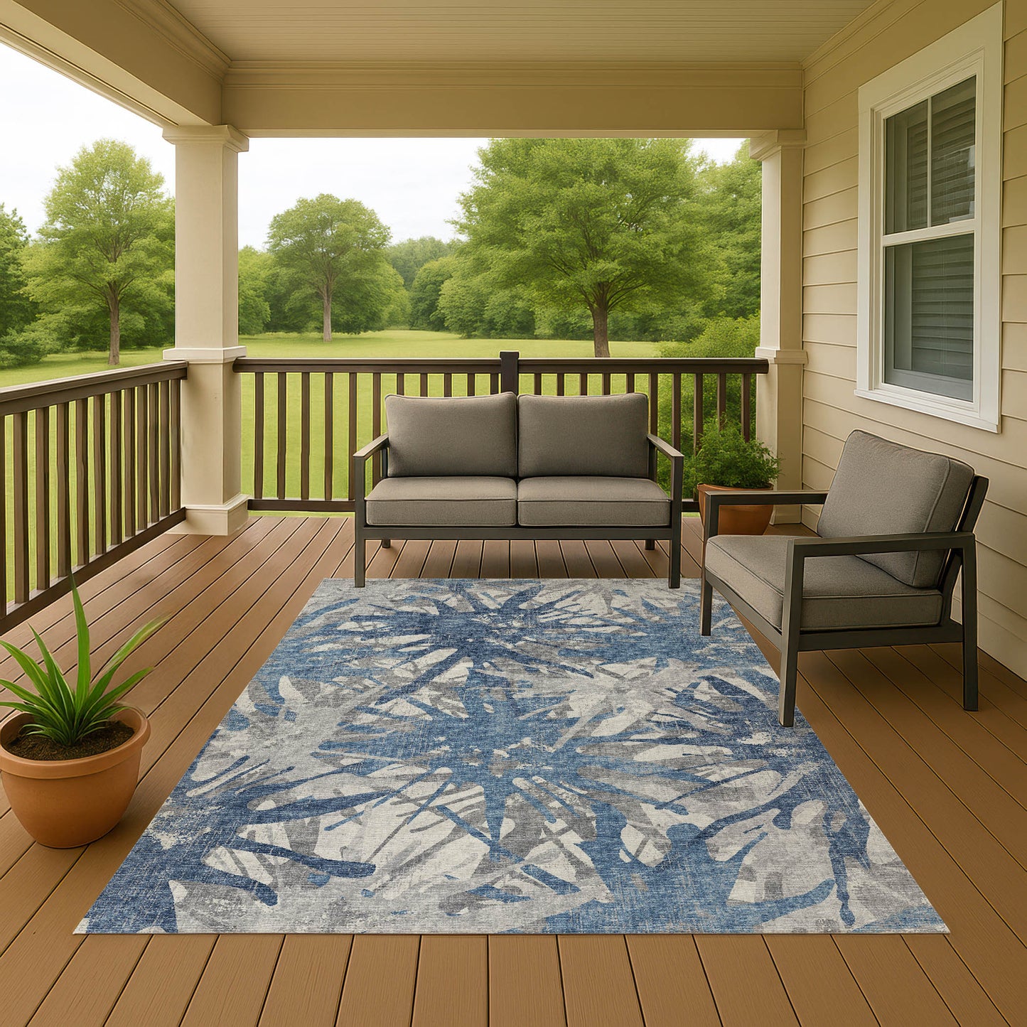 Machine Made Brisbane BR6 Cobalt - Dalyn Rugs
