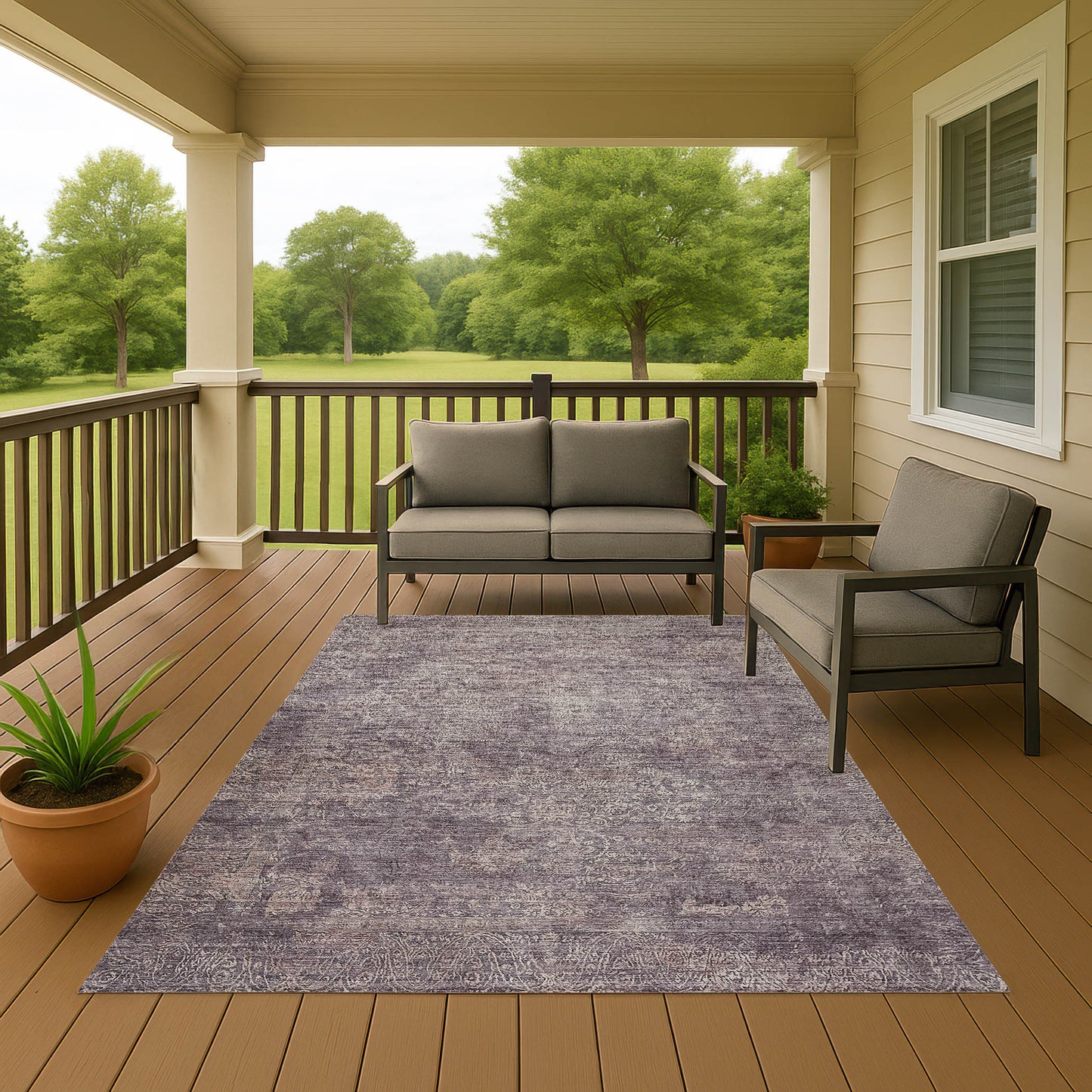 Machine Made Burano BU10 Plum - Dalyn Rugs