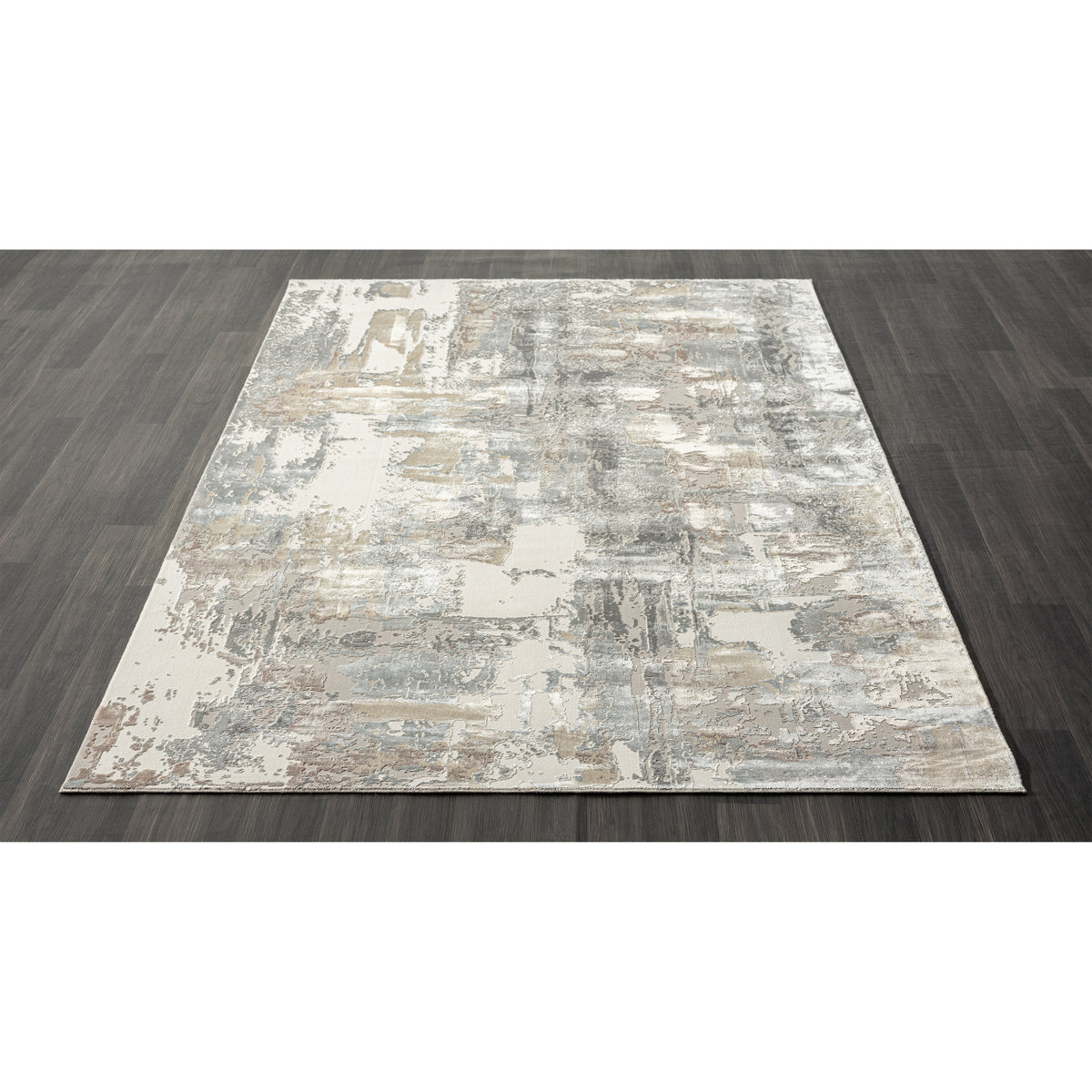 Cheshire Beige Abstract Modern/Contemporary Luxelon Blend Area Rug - detail view