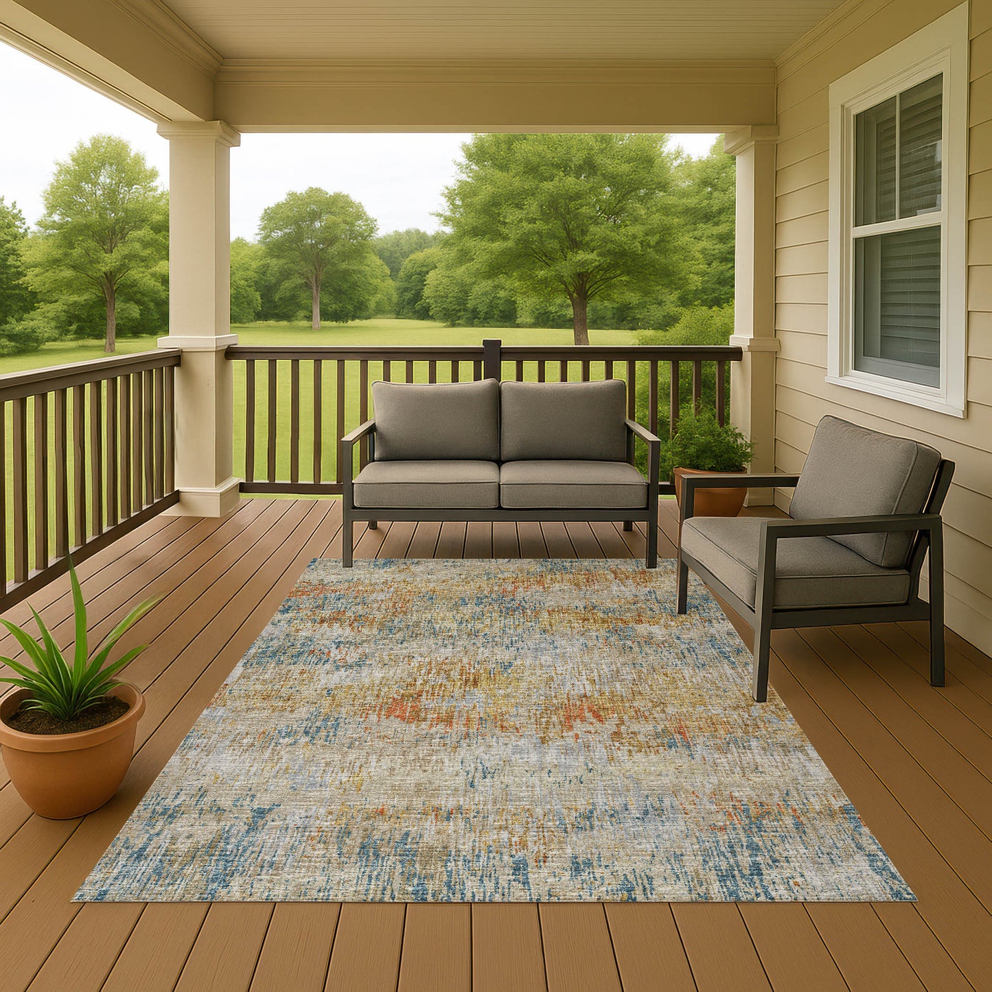 Machine Made Camberly CM1 Sunset - Dalyn Rugs