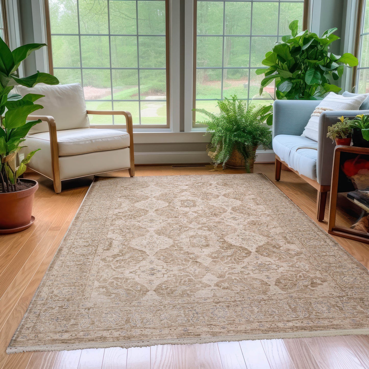 Machine Made Cyprus CY5 Khaki - Dalyn Rugs