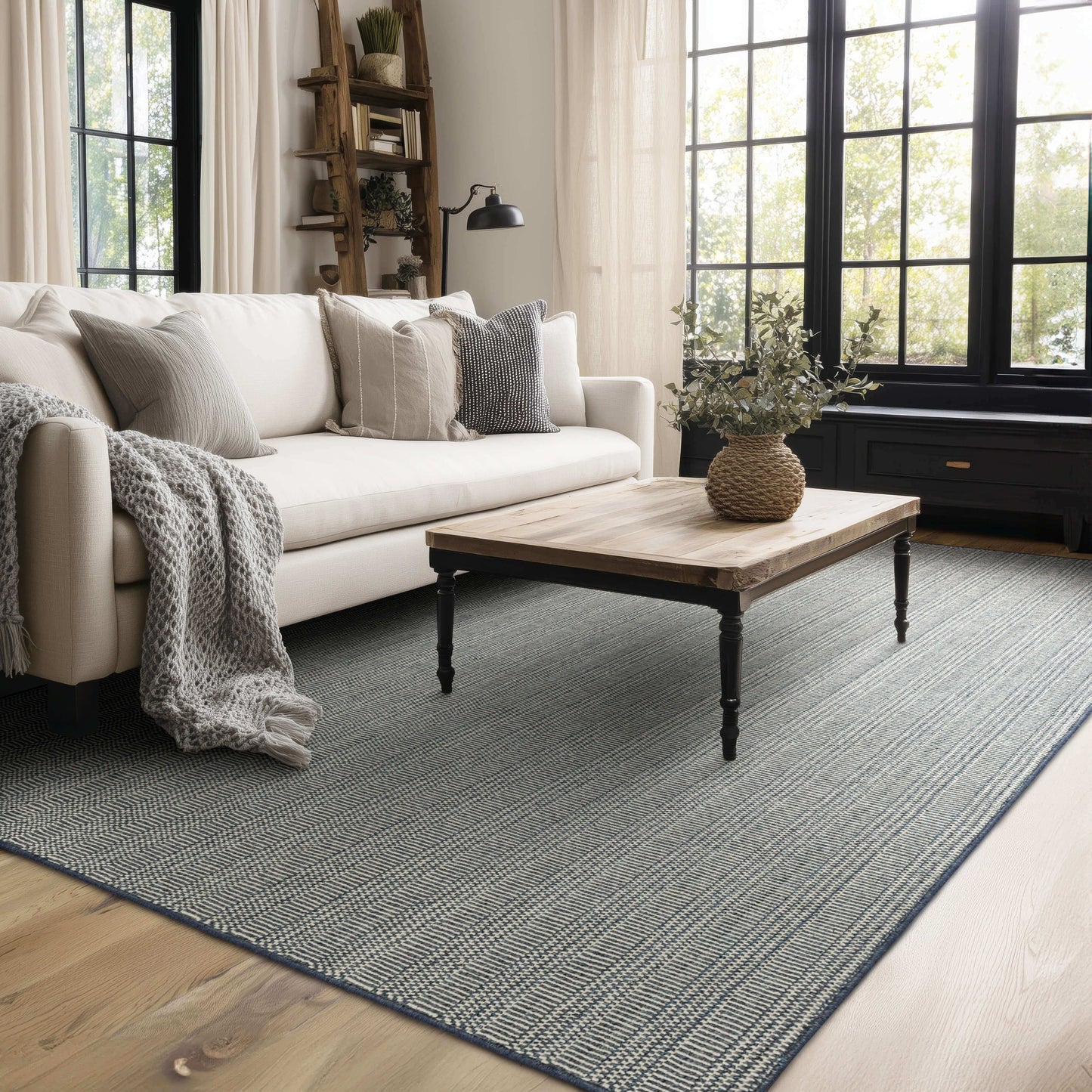 Collinsworth Navy Area Rug - Karastan