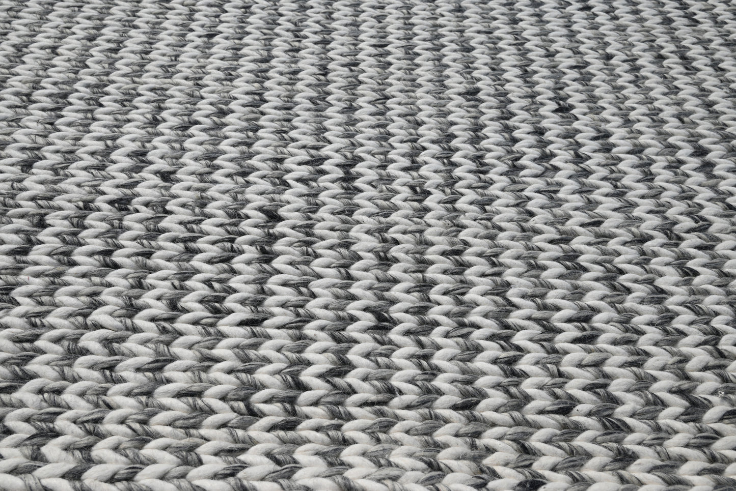 Cortico 6165 Grey/Ivory Chevron Handwoven Area Rug - KAS