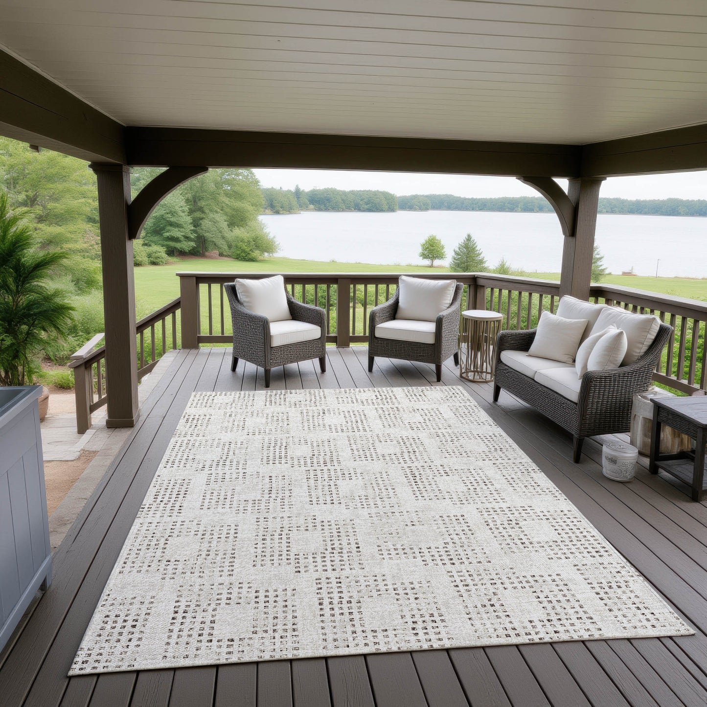 Machine Made Delano DA1 Ivory - Dalyn Rugs