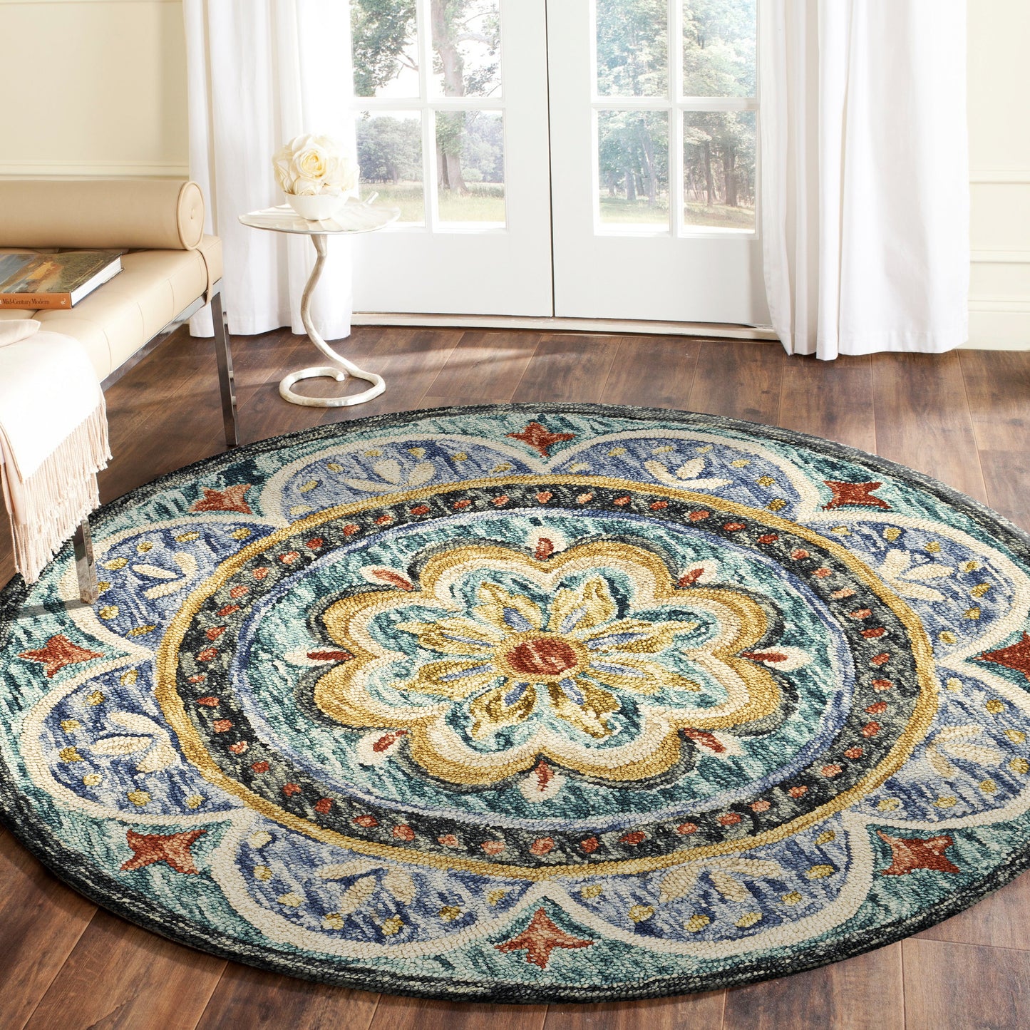 DAZZL-54104 Classic/Traditional Hand-Tufted Multi Wool Indoor Area Rugs - LR Home