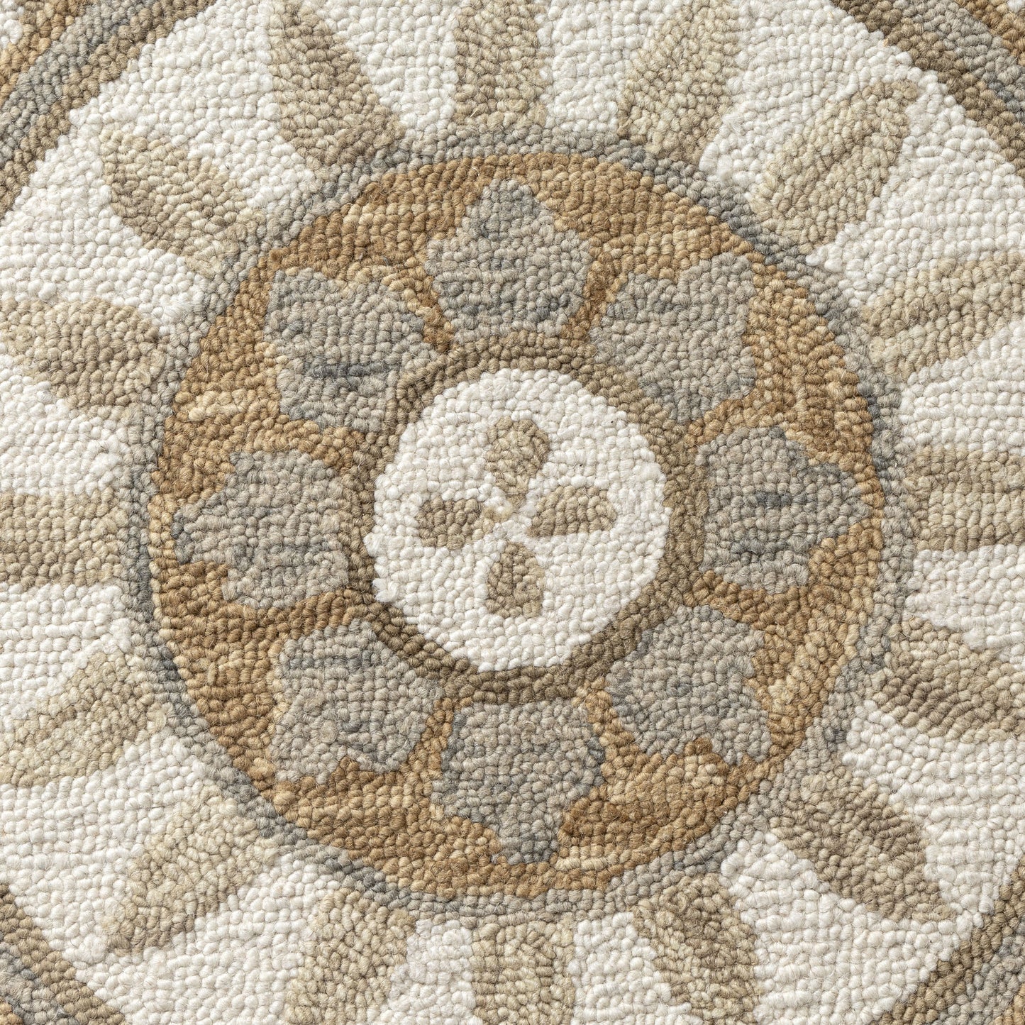 Dazzle-82737 Contemporary Hand-Tufted Ivory/Butternut Cotton Indoor Area Rug - LR Home