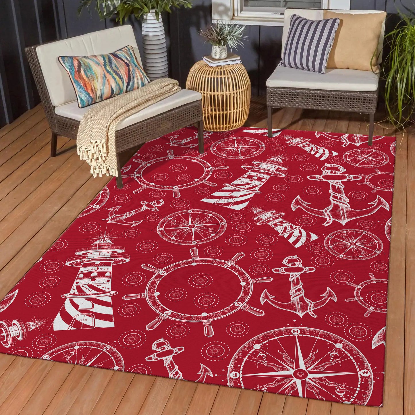 Machine Made Harbor HA9 Red - Dalyn Rugs