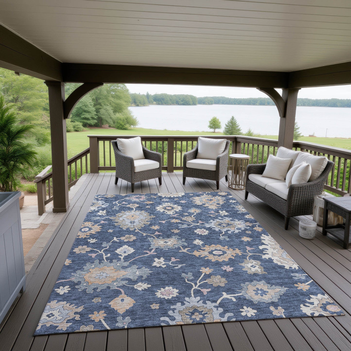 Machine Made Hatay HY4 Navy - Dalyn Rugs