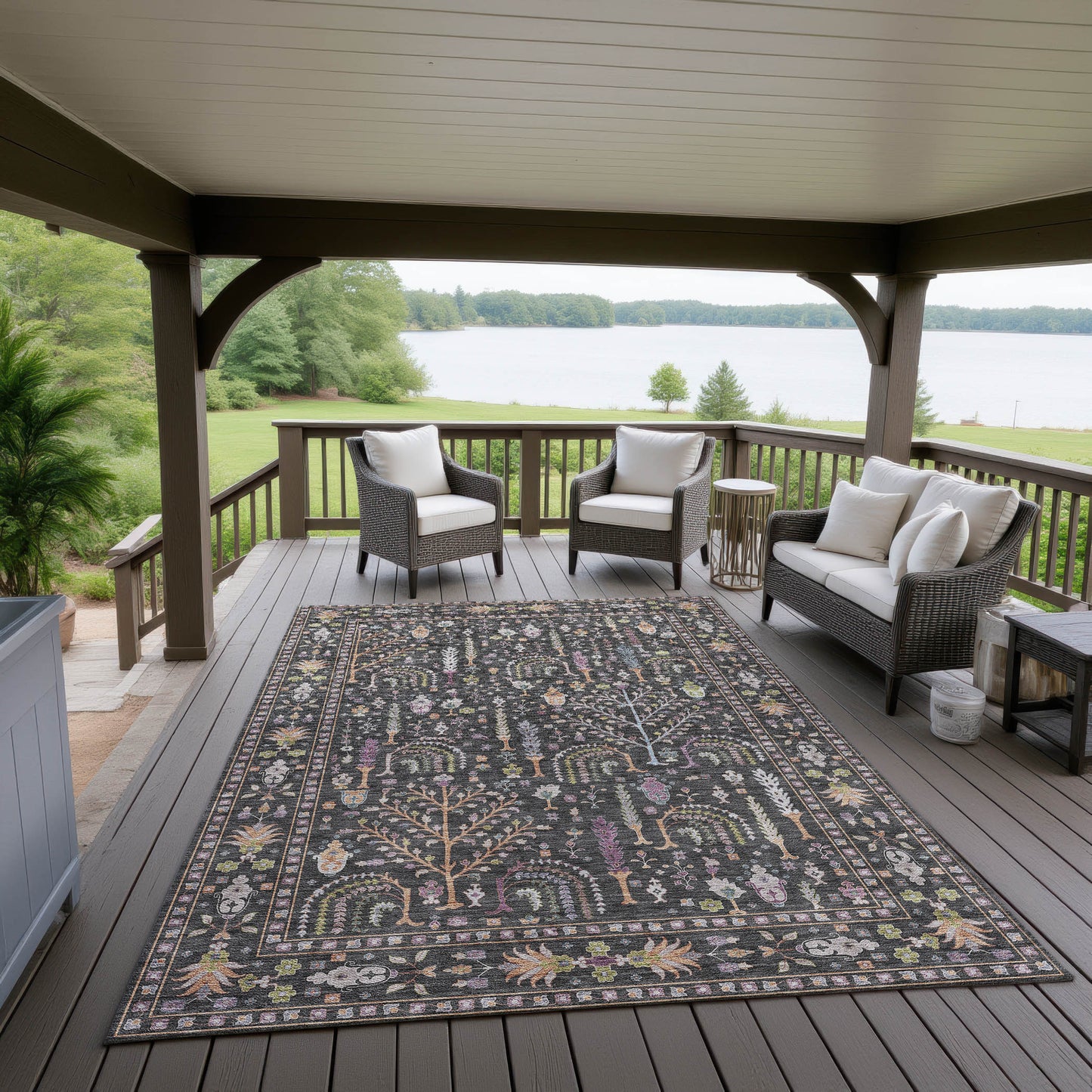 Machine Made Hatay HY5 Black - Dalyn Rugs