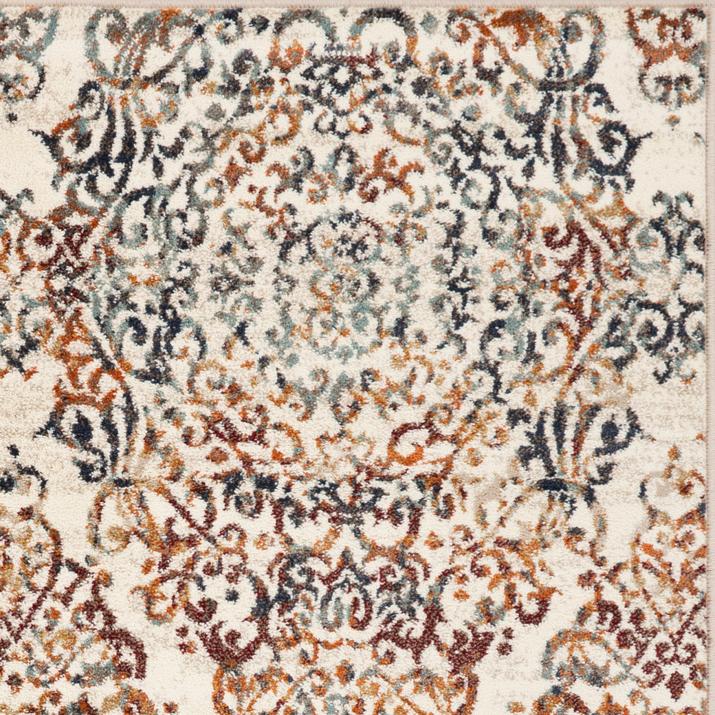 Heritage 9371 Ivory Timeless Machine Woven Performance Area Rug - KAS