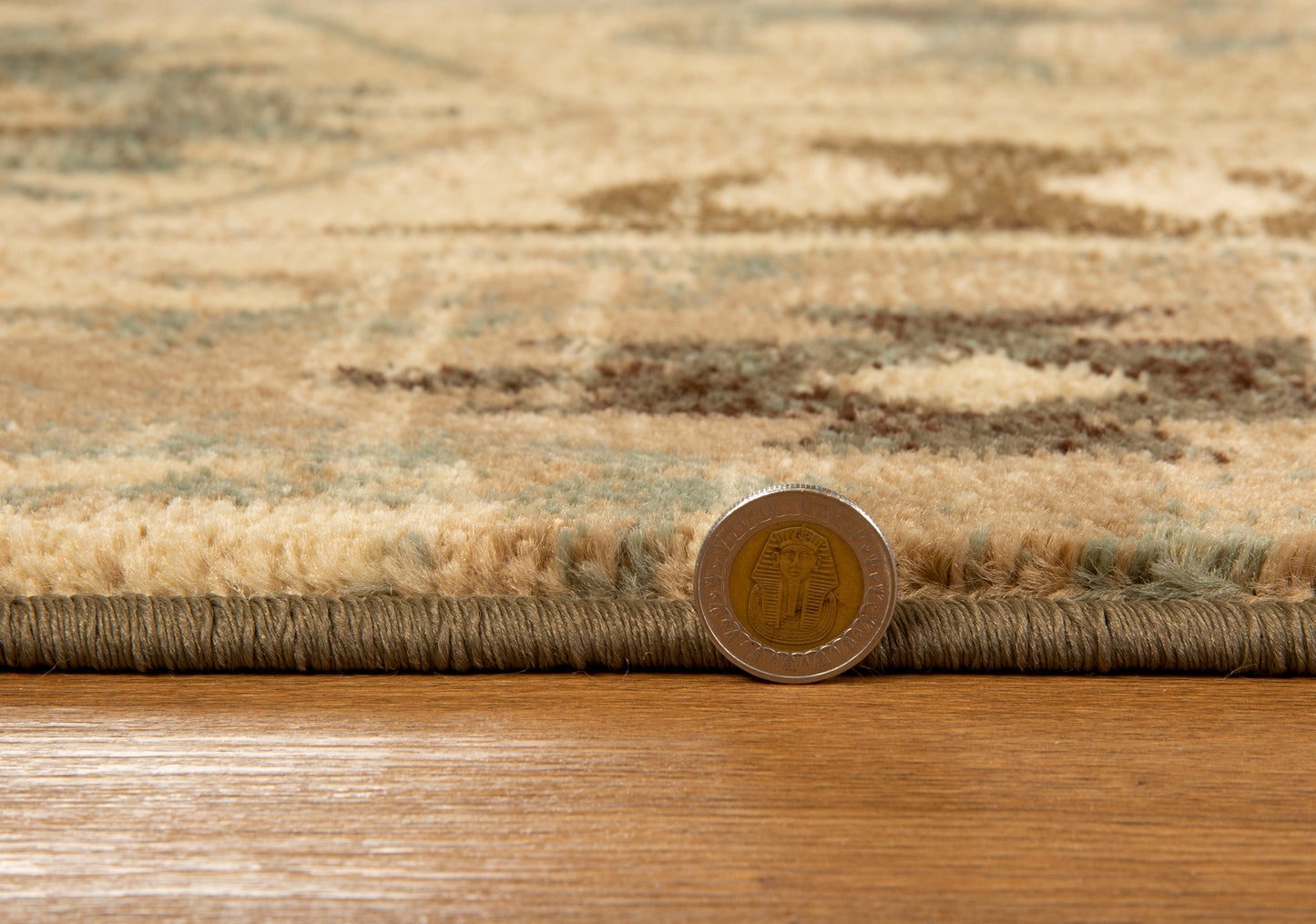 Heritage 9375 Ivory/Blue Southwest Machine Woven Performance Area Rug - KAS