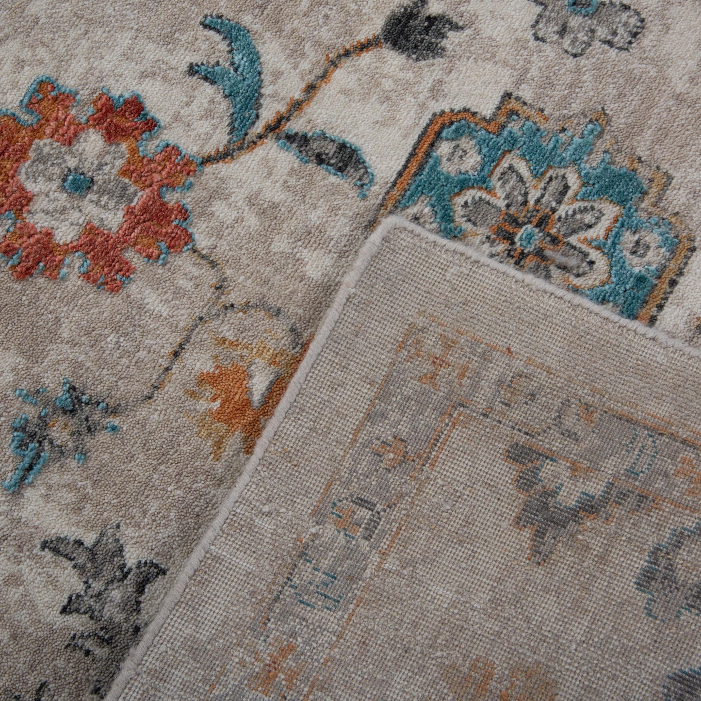 Intrigue ITG112 Beige Hybrid Rug - Rizzy