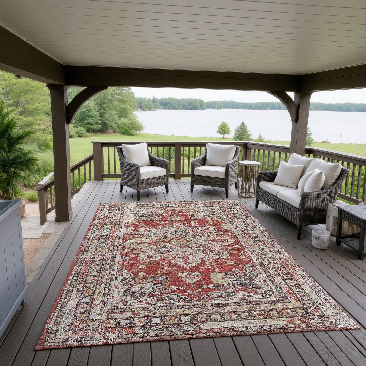 Machine Made Jericho JC6 Garnet - Dalyn Rugs