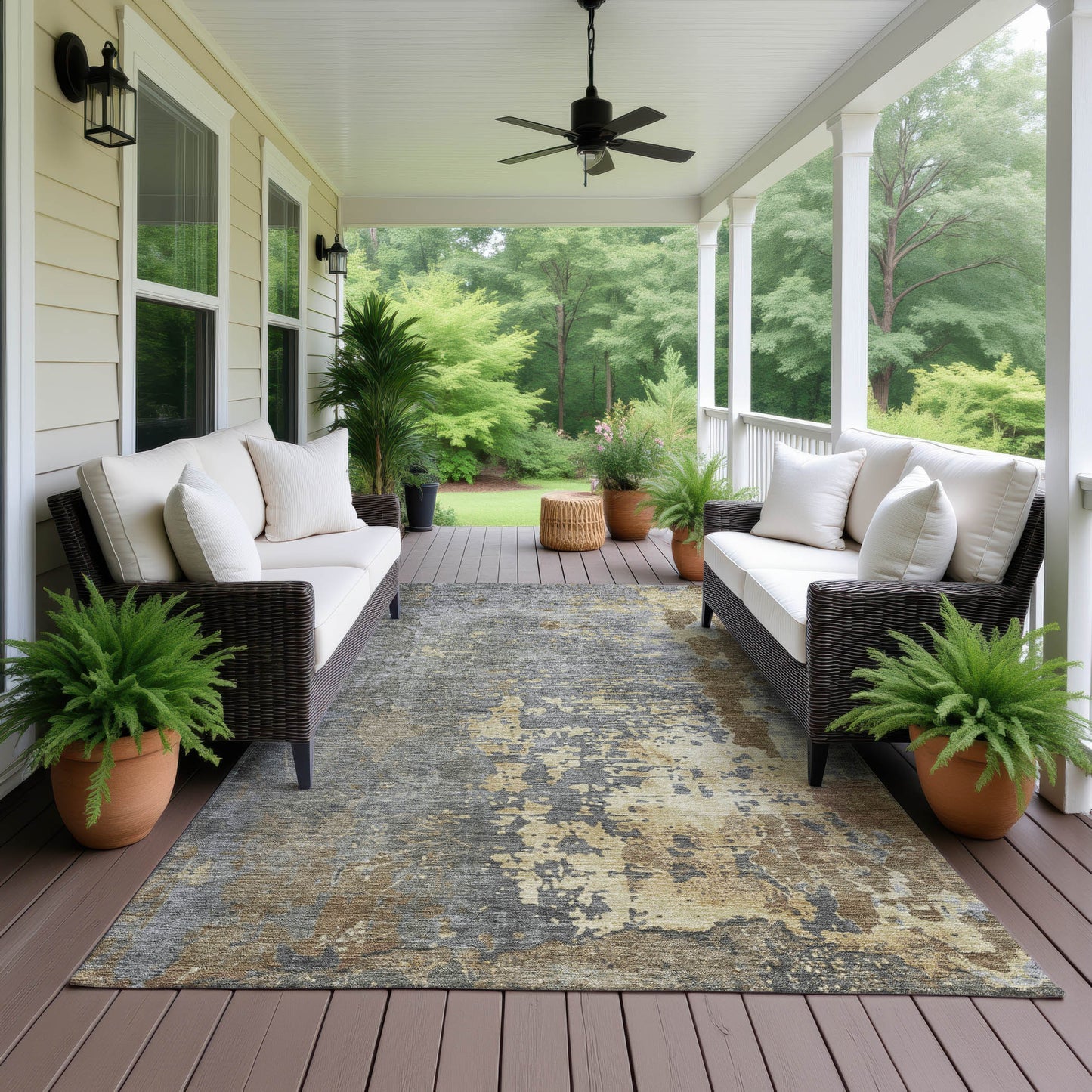 Machine Made Kochi KC11 Pewter - Dalyn Rugs