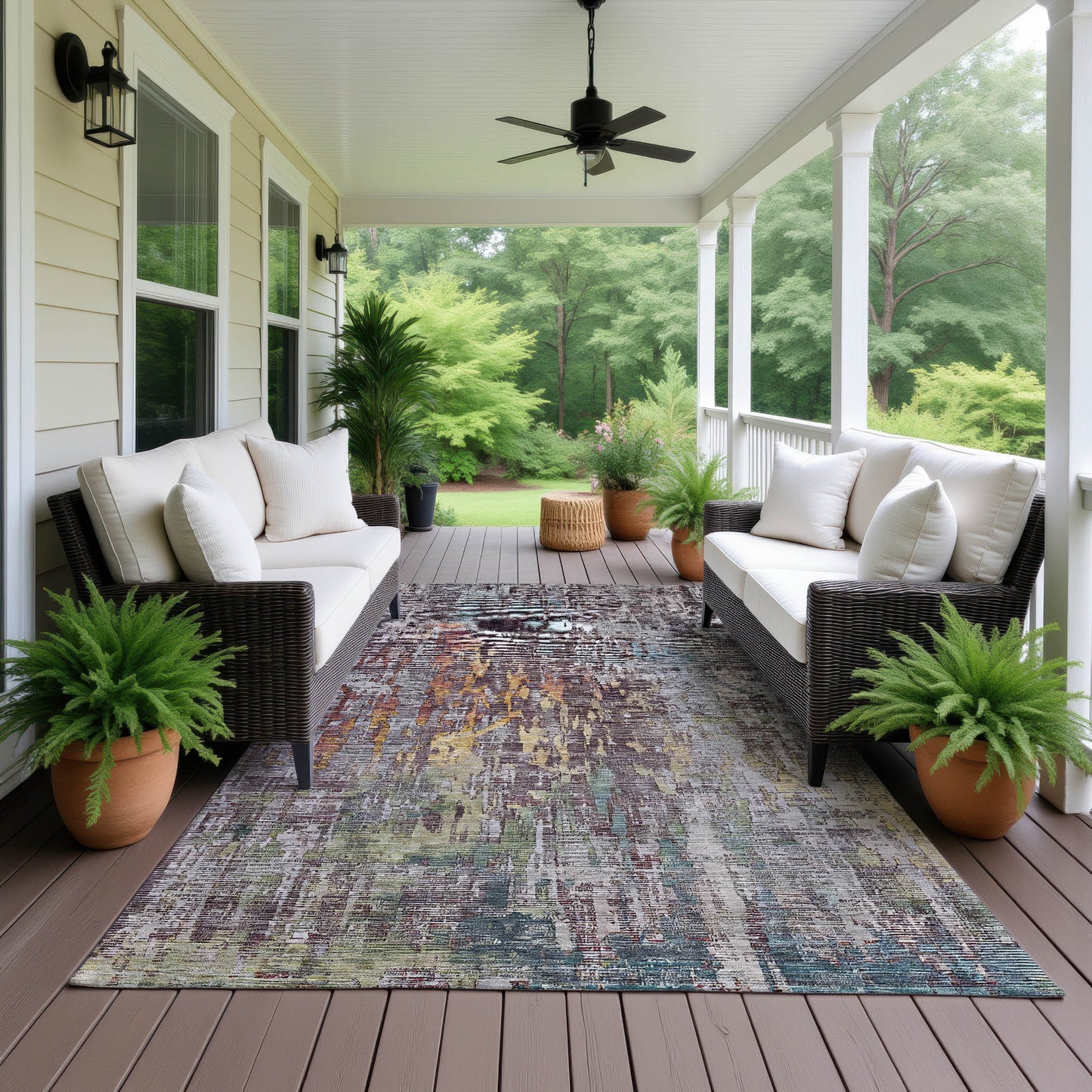 Machine Made Kochi KC8 Plum - Dalyn Rugs