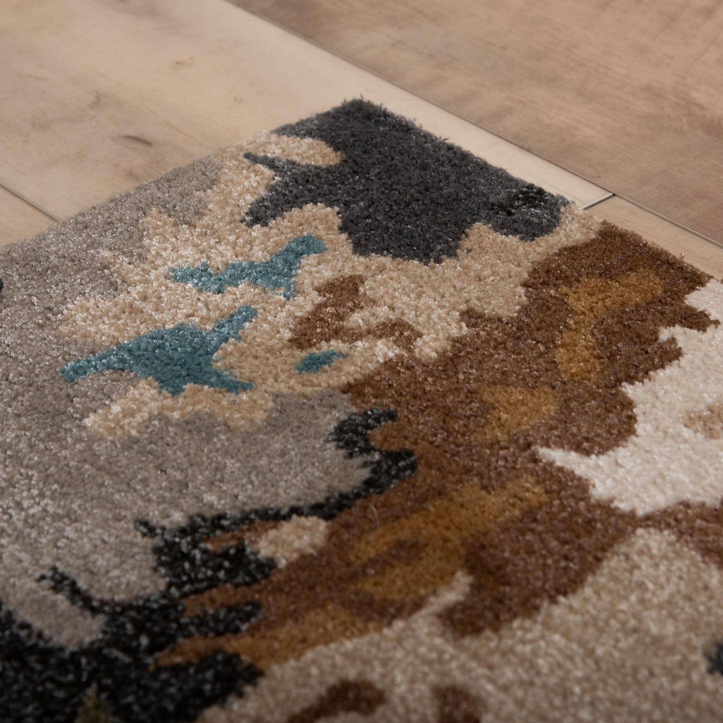 Kinetic KIN534 Tan/Multi Hand Tufted Rug - Rizzy
