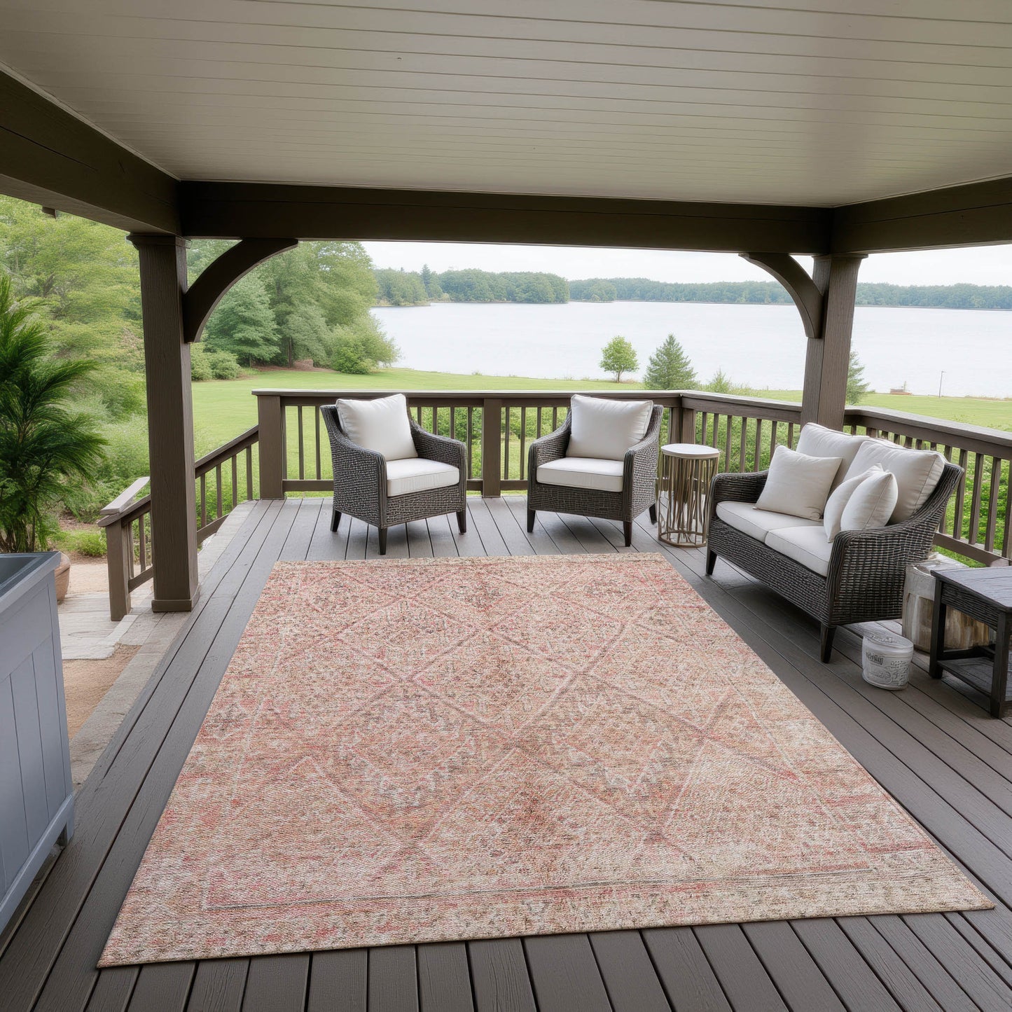 Machine Made Karaj KJ10 Pink - Dalyn Rugs