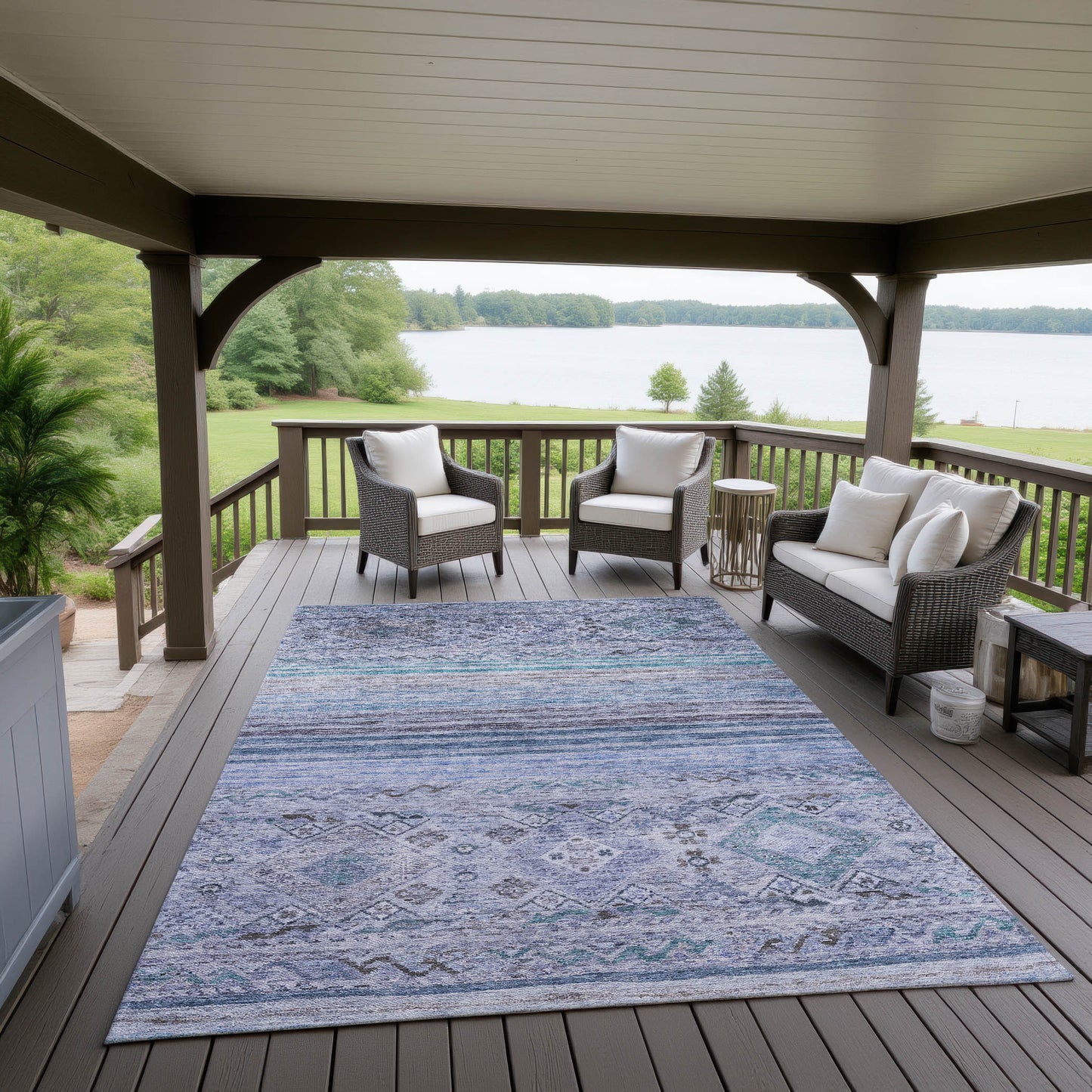 Machine Made Karaj KJ4 Blue - Dalyn Rugs
