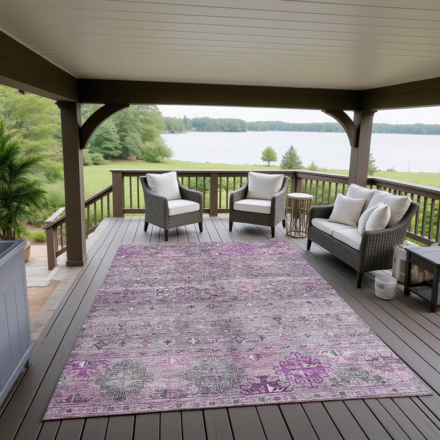 Machine Made Karaj KJ5 Purple - Dalyn Rugs