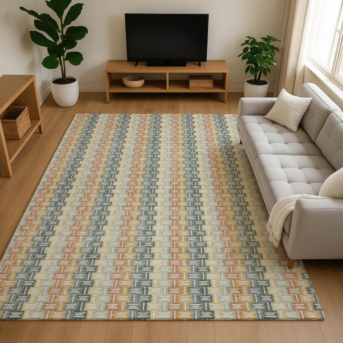Luxury Washable Kenner KN3 Basil Rug