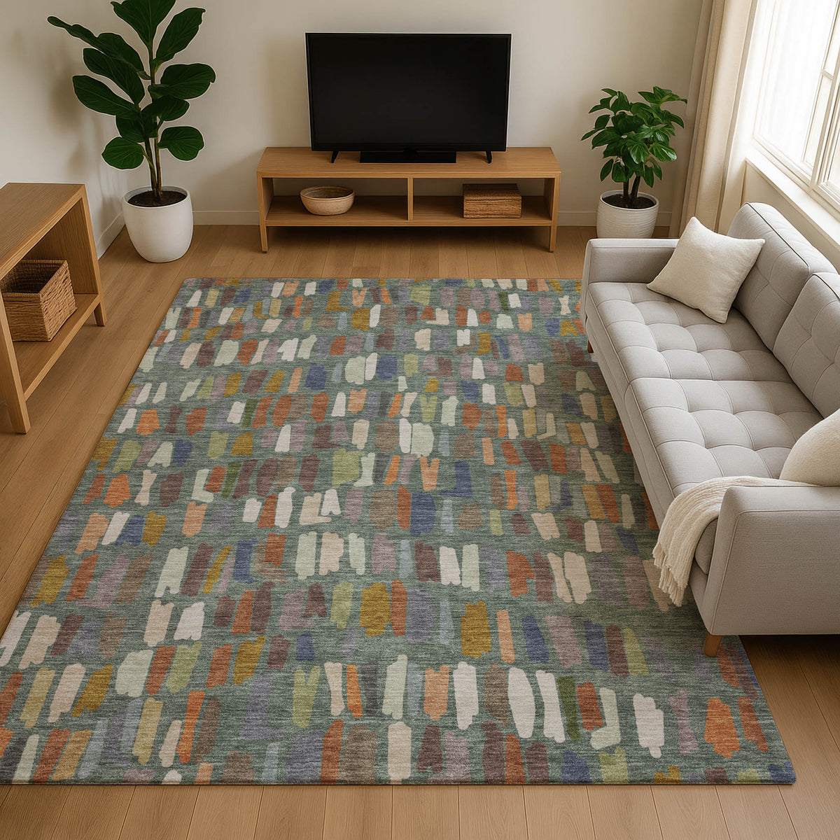 Luxury Washable Kenner KN5 Basil Rug