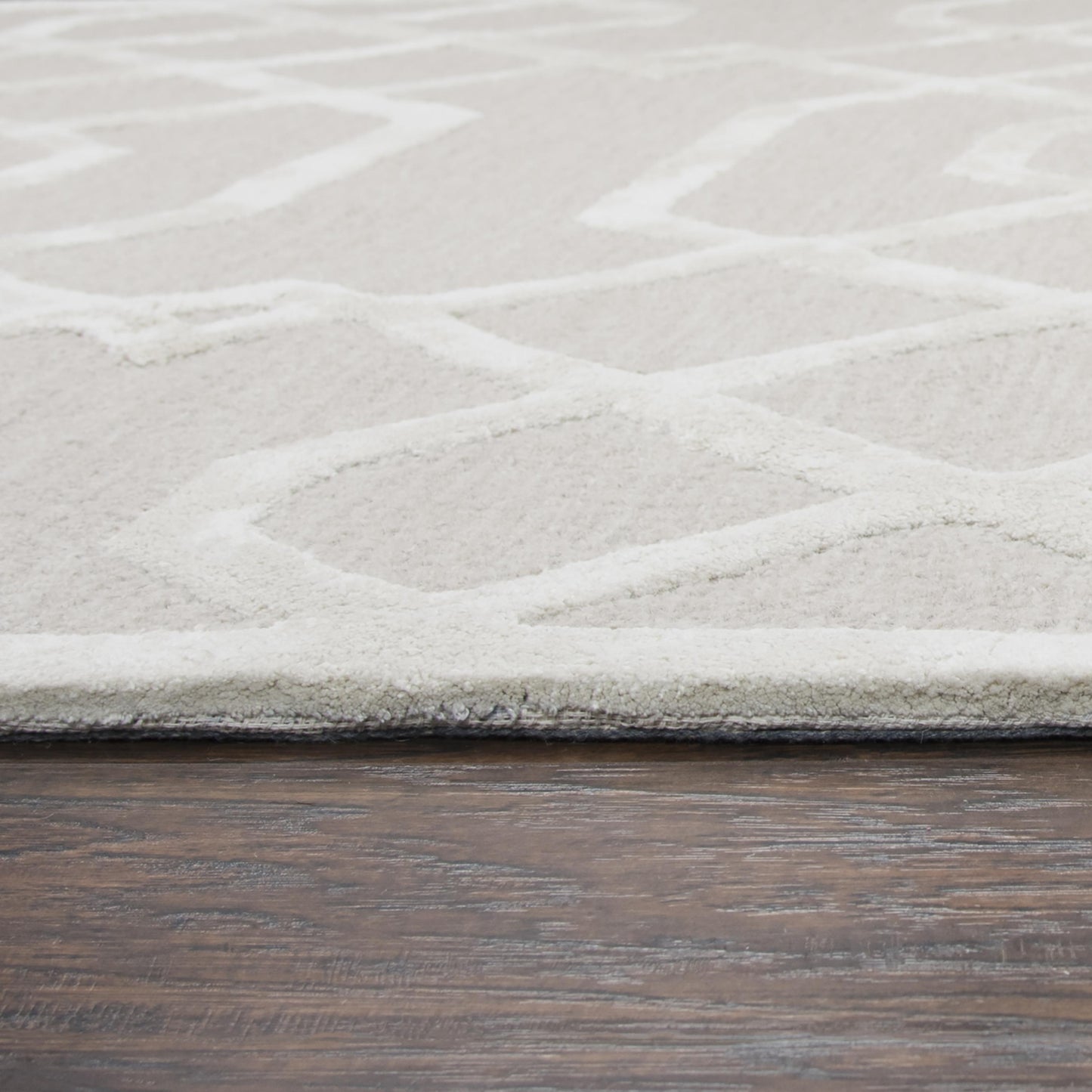 Monroe ME316A Beige Hand-Tufted Rug - Rizzy