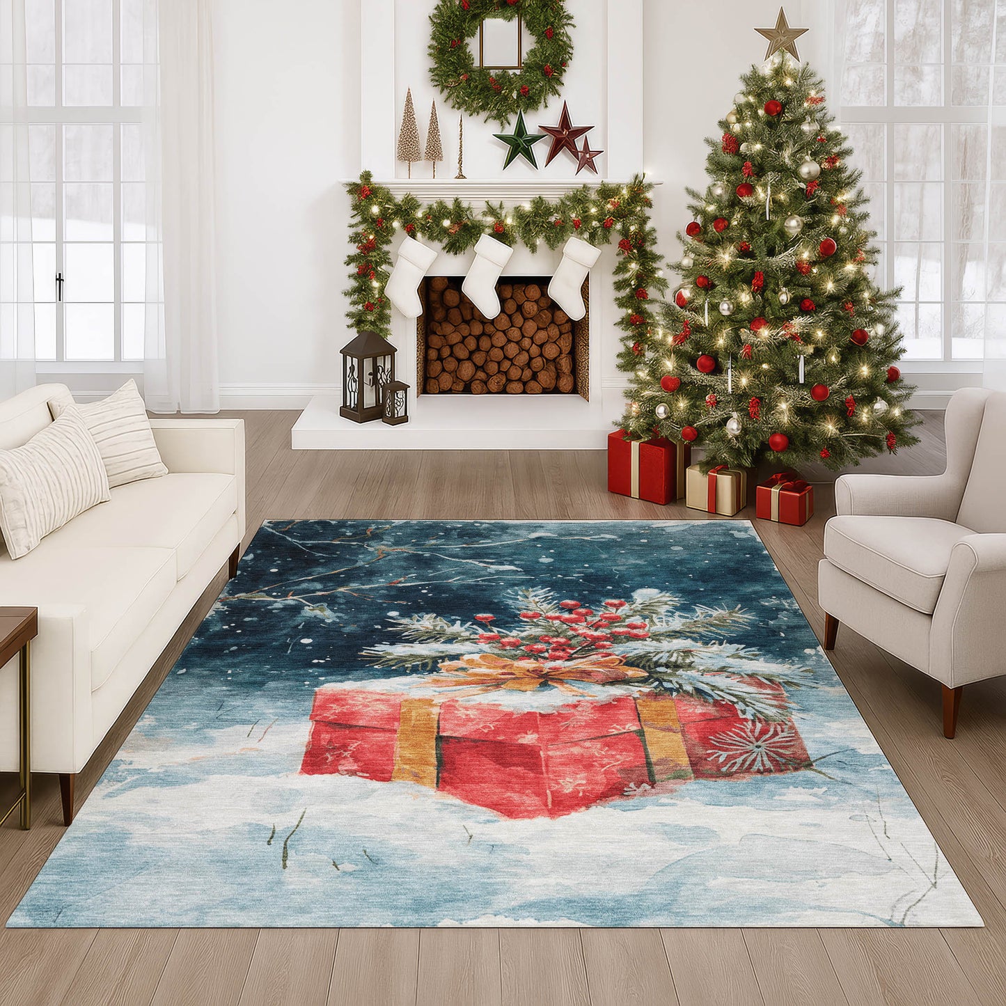 Machine Made Merry & Bright MY13 Blue - Dalyn Rugs