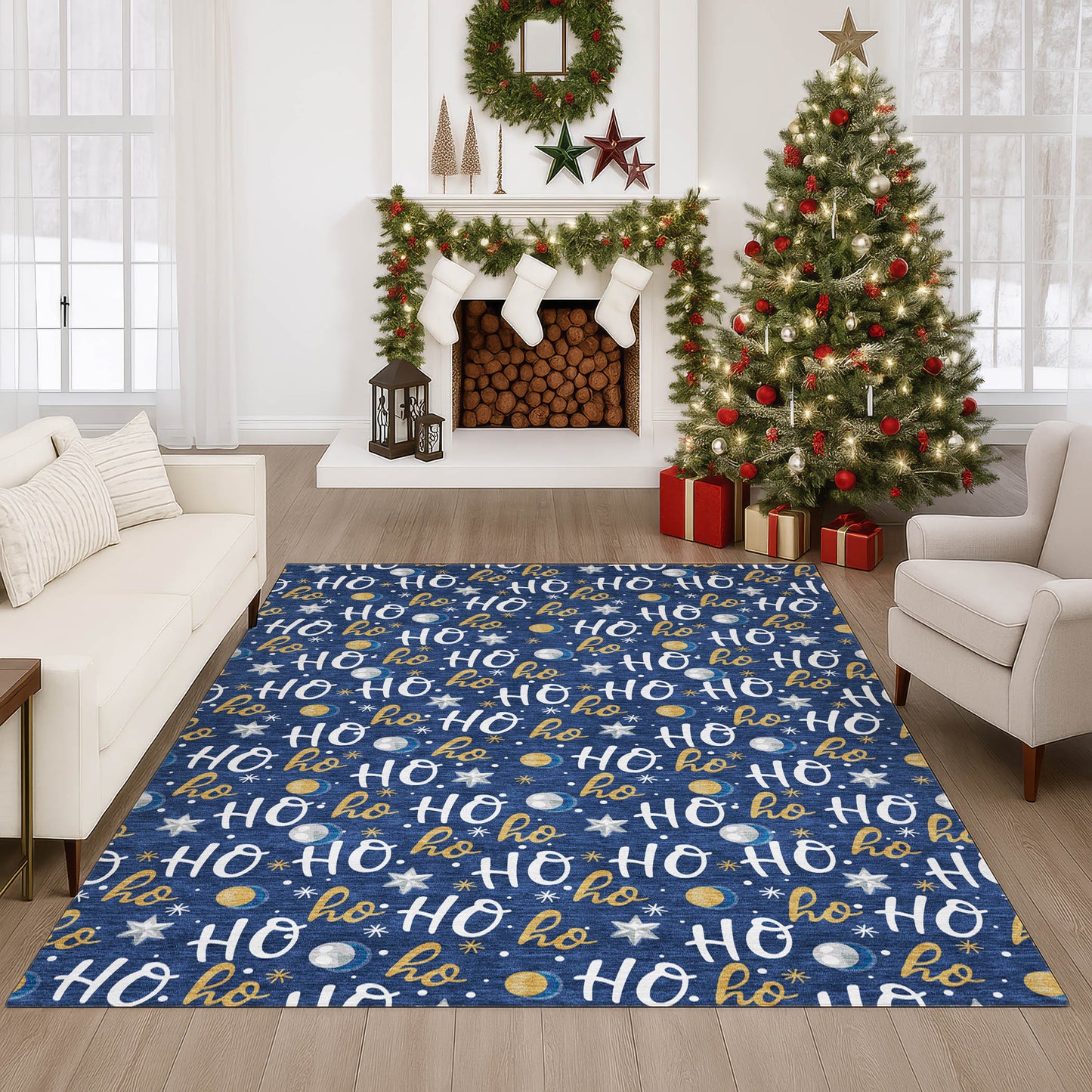 Machine Made Merry & Bright MY18 Navy - Dalyn Rugs