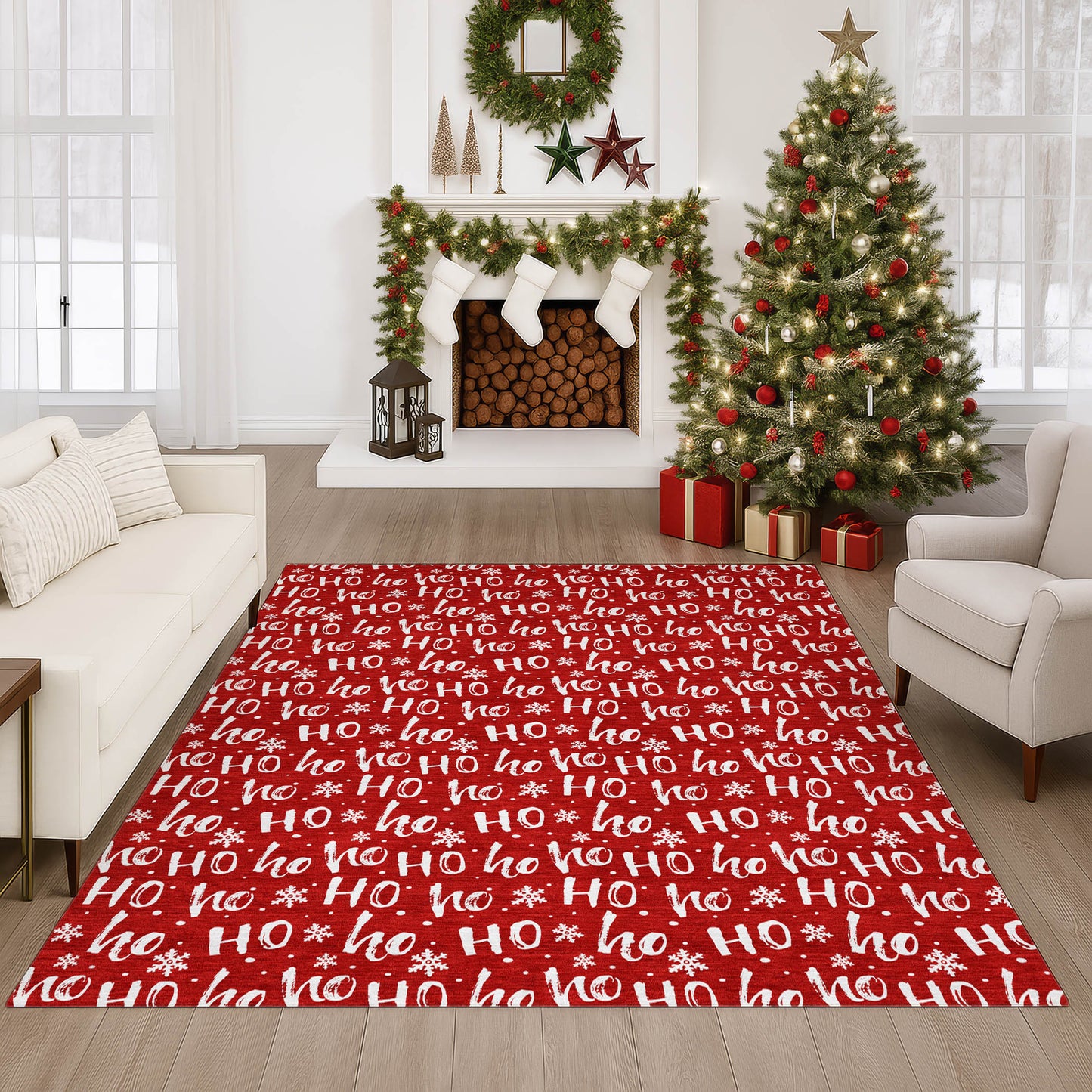 Machine Made Merry & Bright MY22 Red - Dalyn Rugs